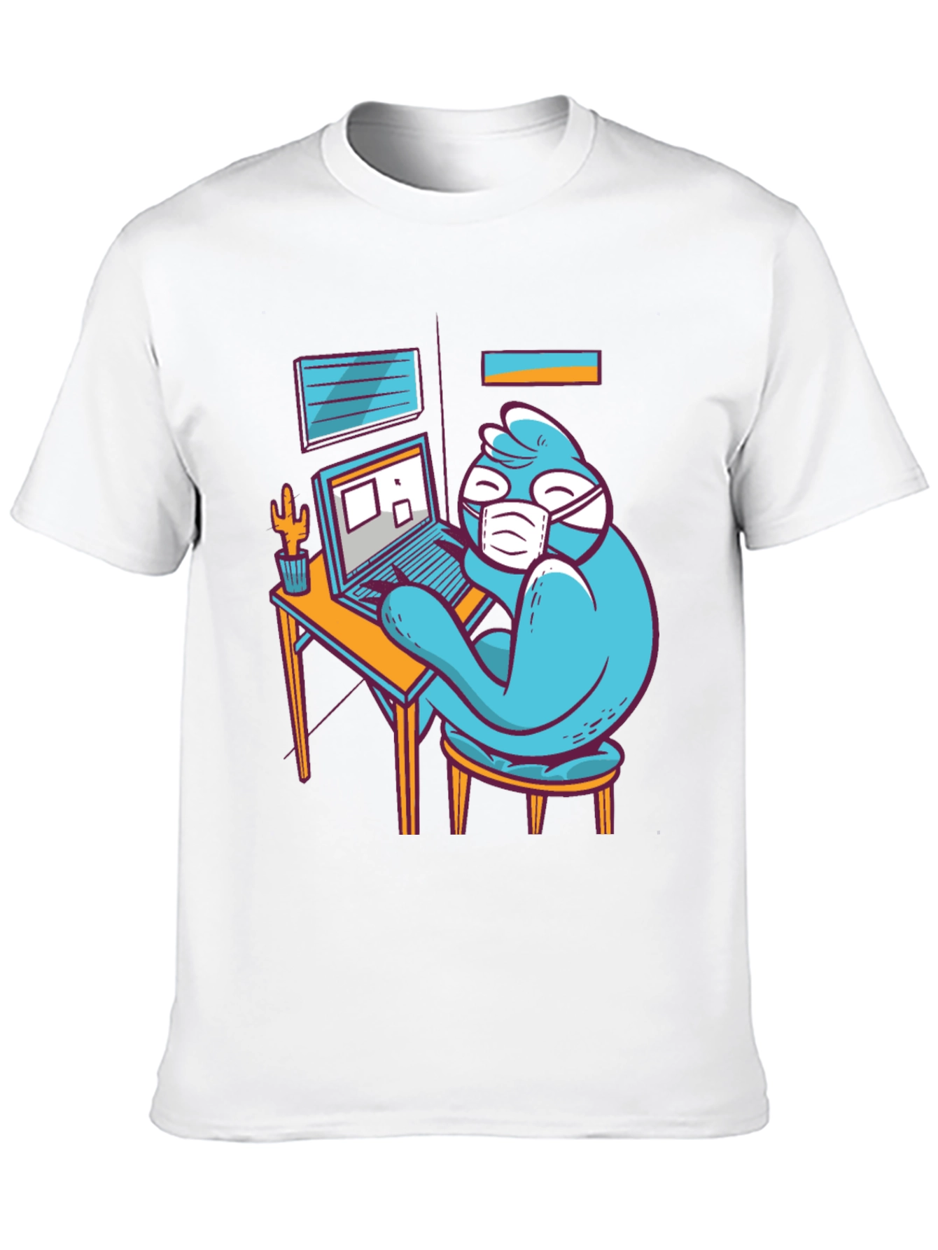 Stay Home Work T-Shirt - Funny Bird Design