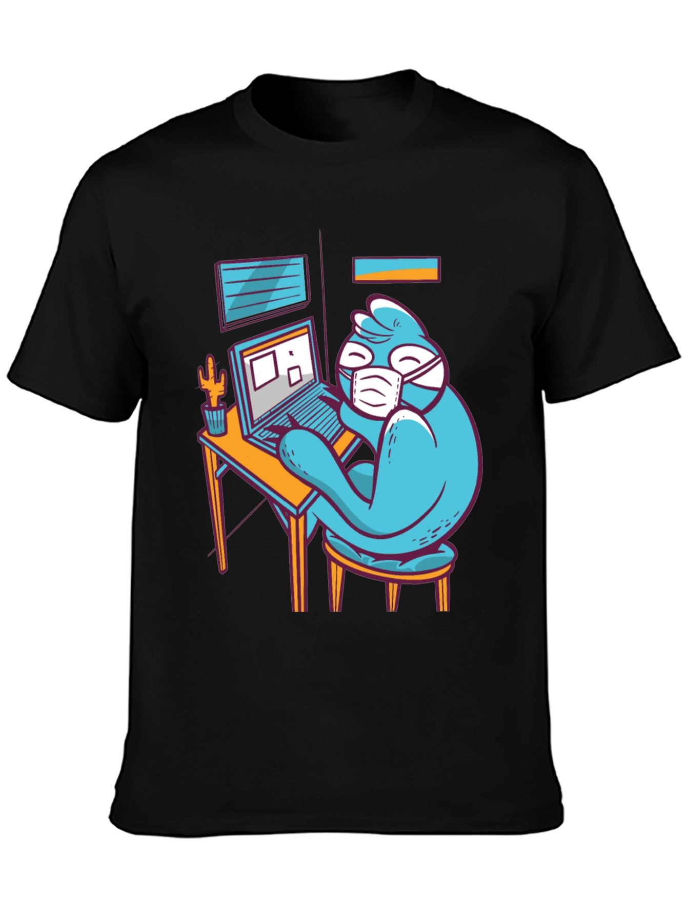 Stay Home Work T-Shirt - Funny Bird Design