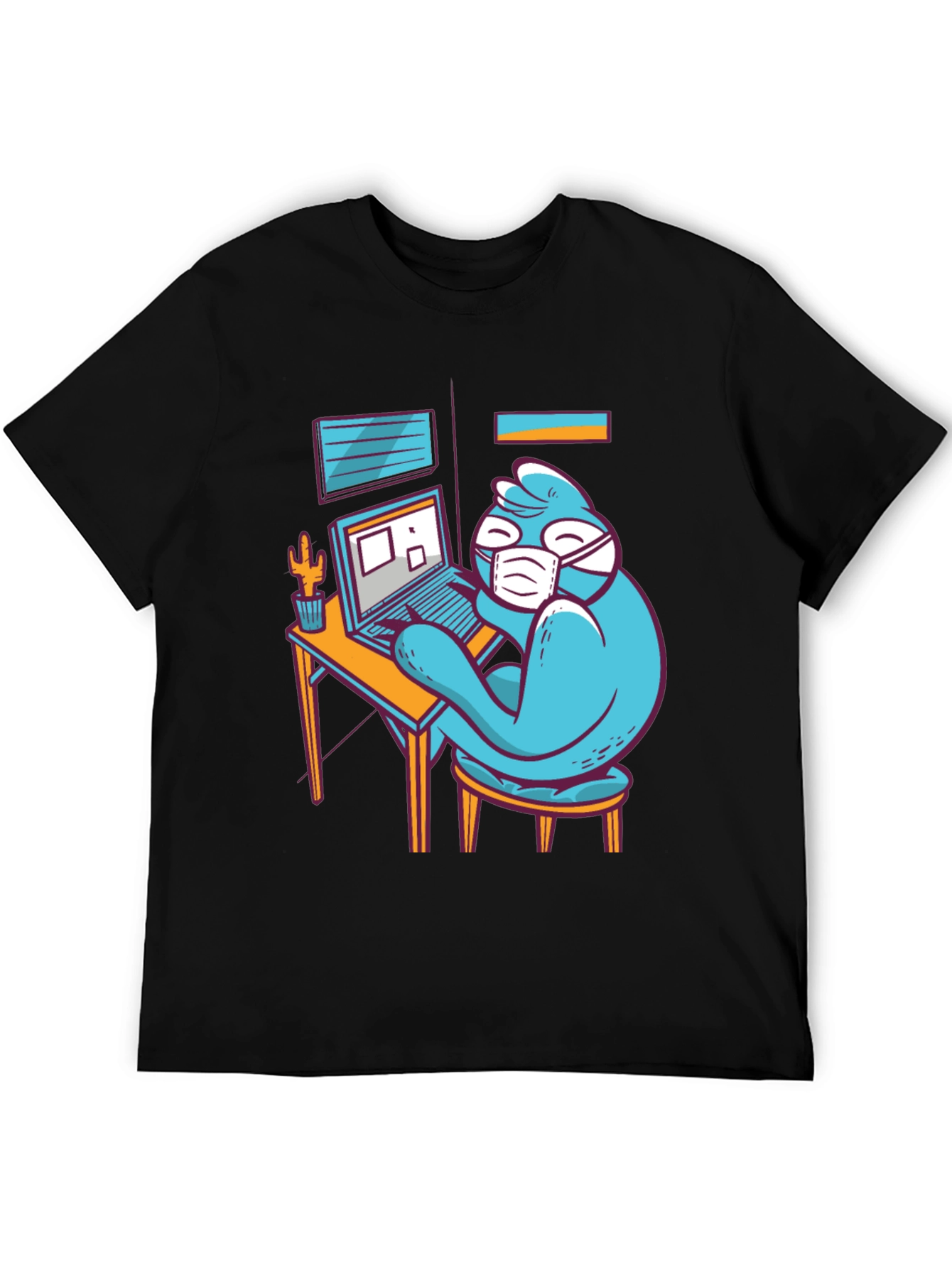 Stay Home Work T-Shirt - Funny Bird Design