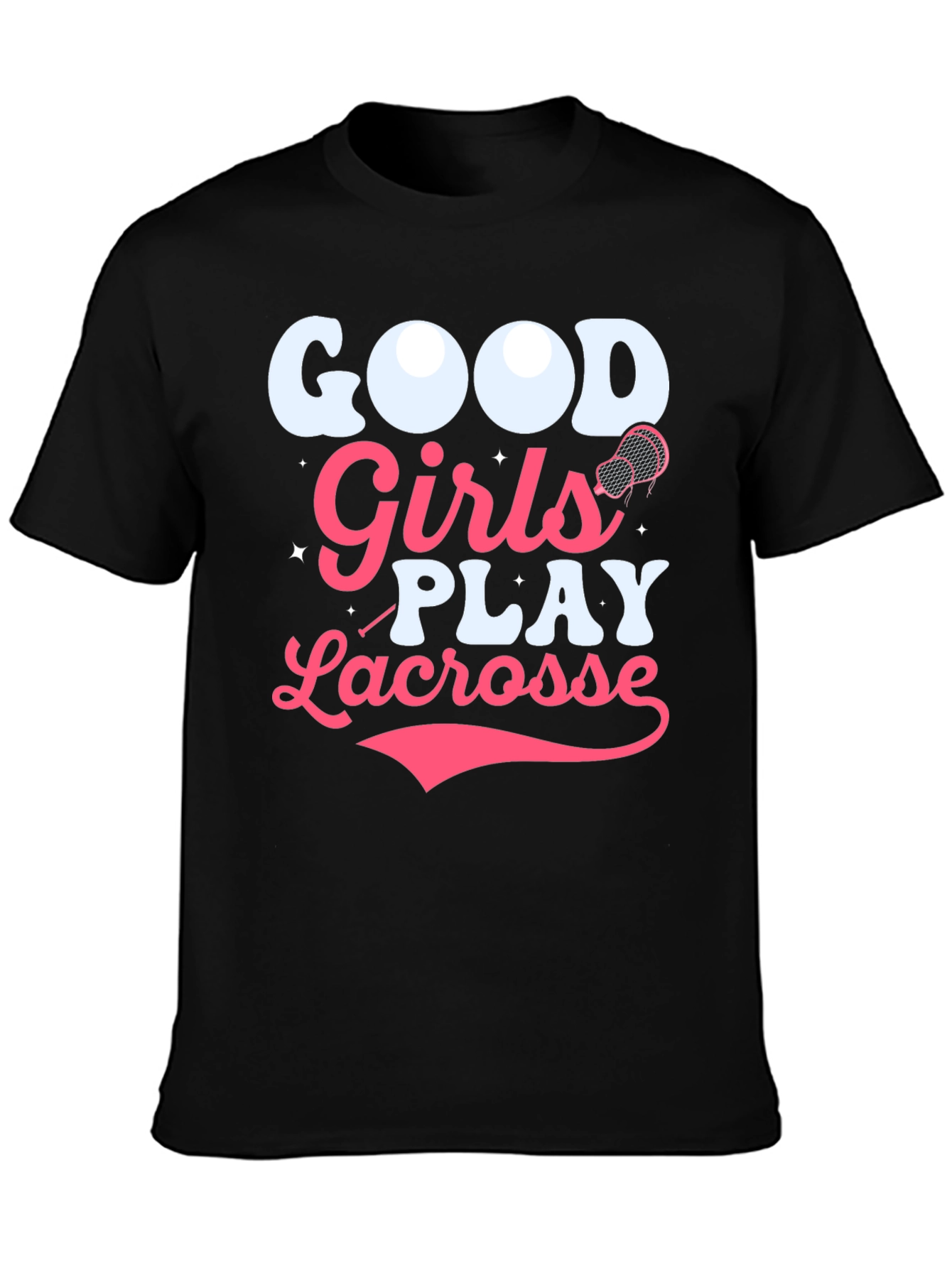 Good Girls Play Lacrosse Graphic T-Shirt