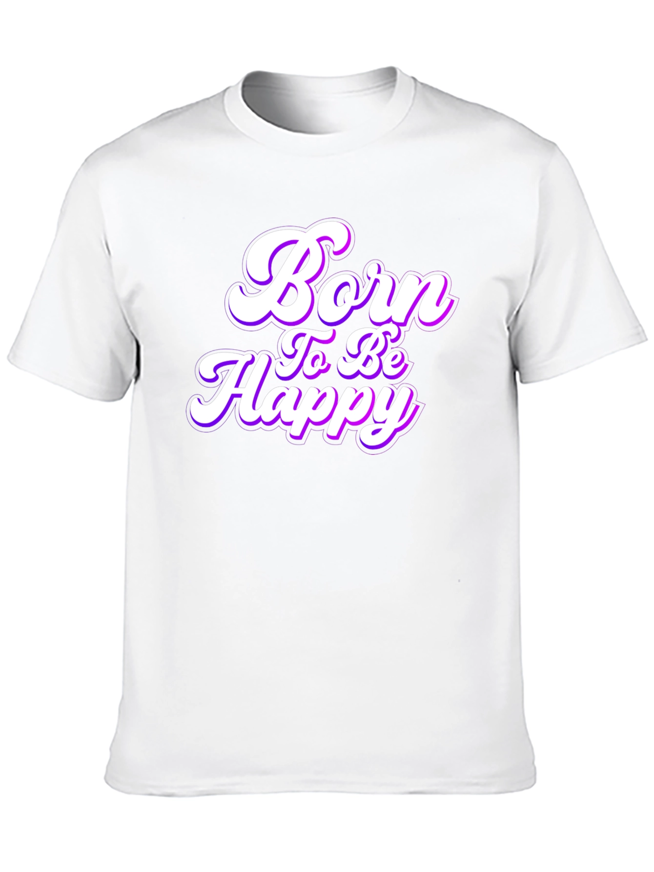 Born to be Happy Black T-Shirt