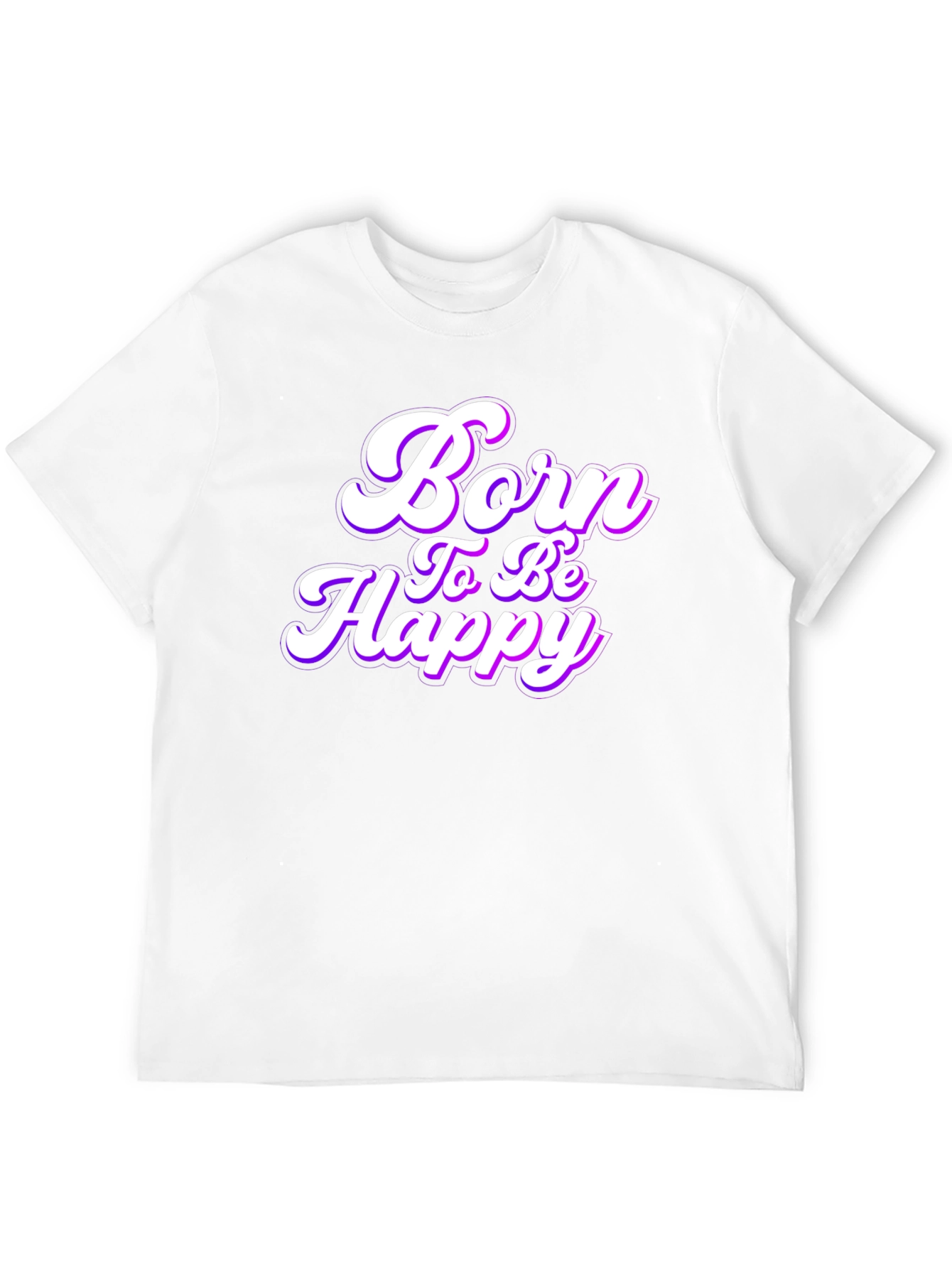Born to be Happy Black T-Shirt