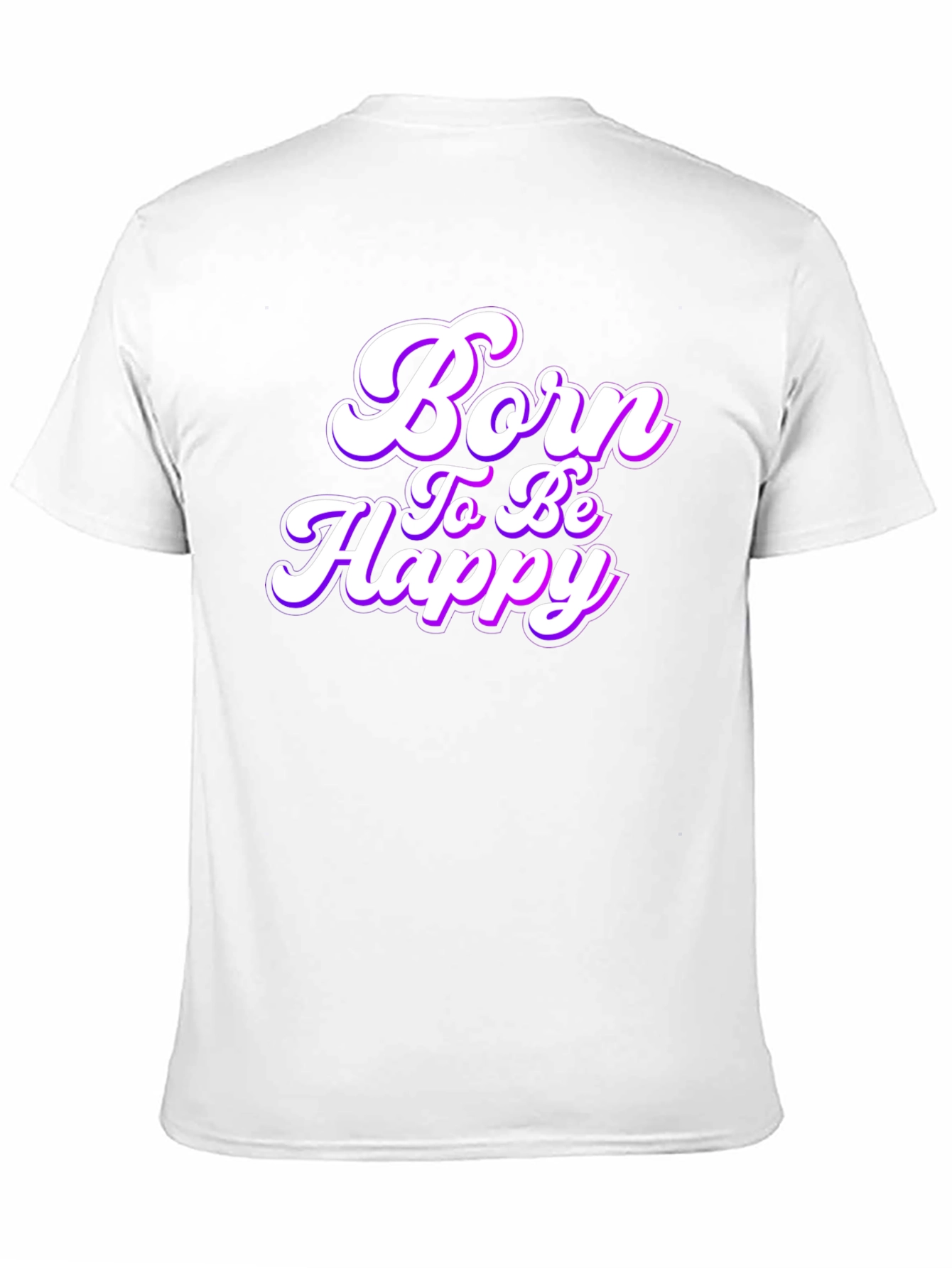Born to be Happy Black T-Shirt