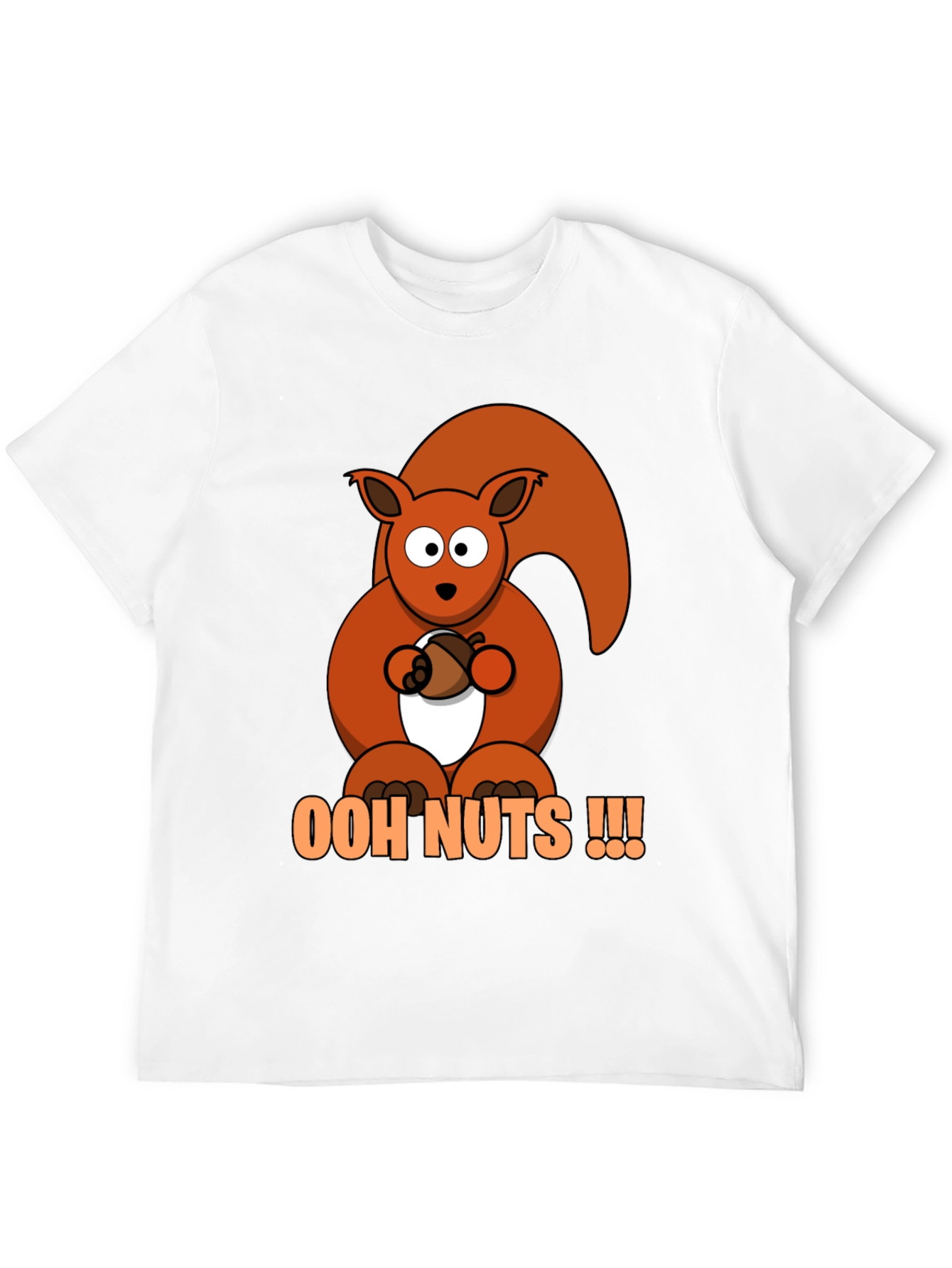 Ooh Nuts Squirrel Graphic Tee - Fun Novelty T-Shirt