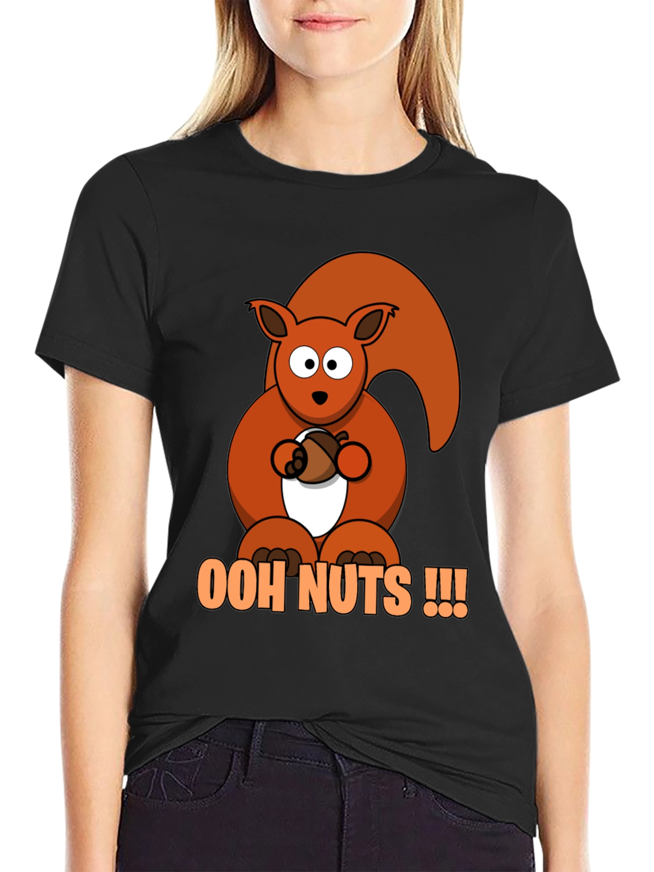 Ooh Nuts Squirrel Graphic Tee - Fun Novelty T-Shirt