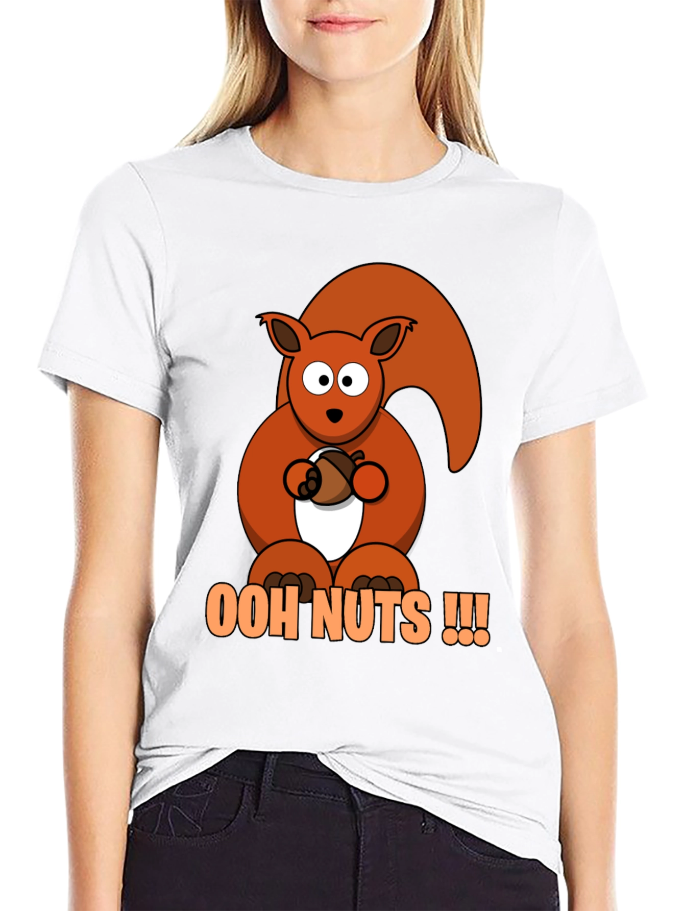Ooh Nuts Squirrel Graphic Tee - Fun Novelty T-Shirt