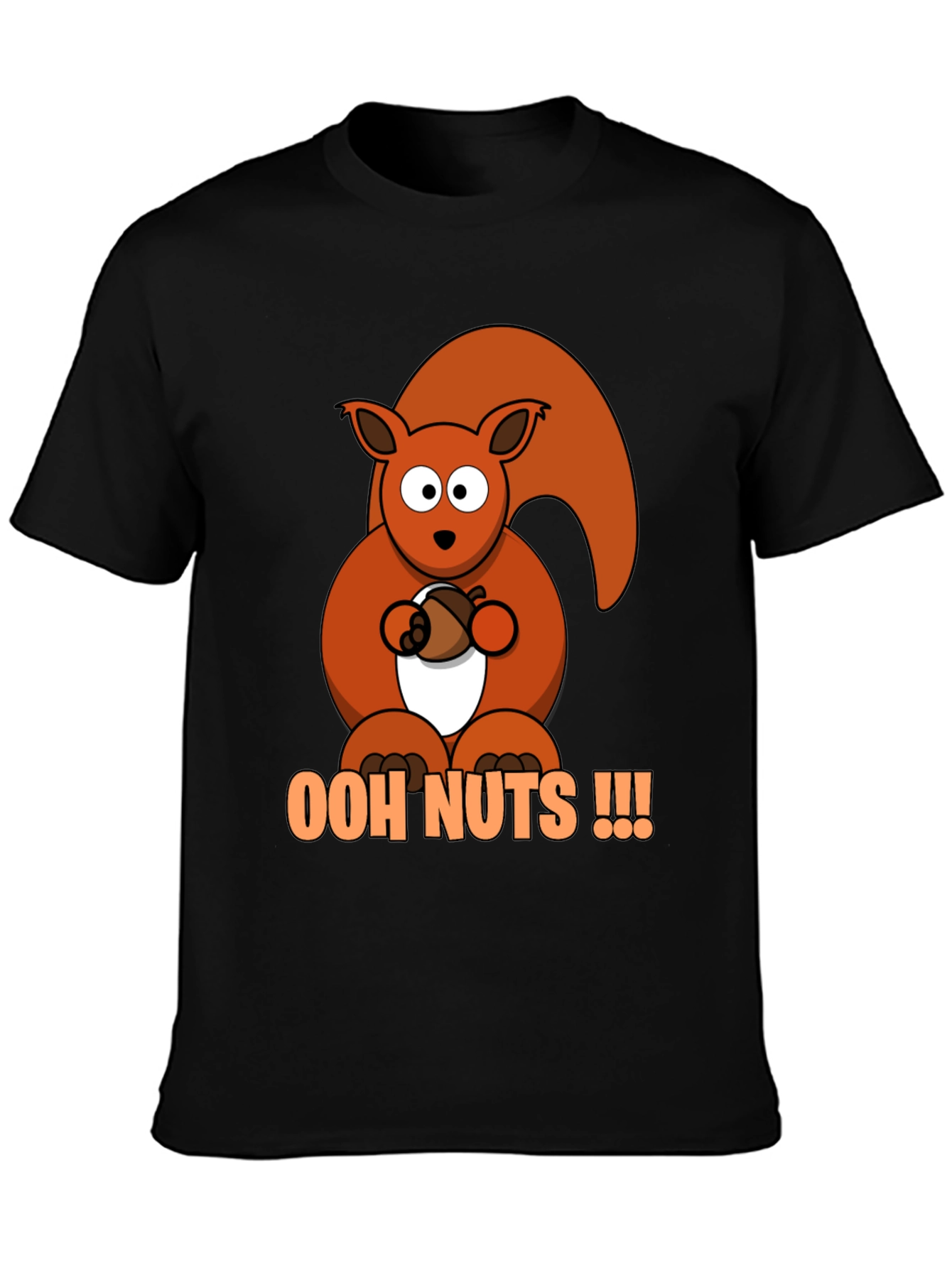 Ooh Nuts Squirrel Graphic Tee - Fun Novelty T-Shirt
