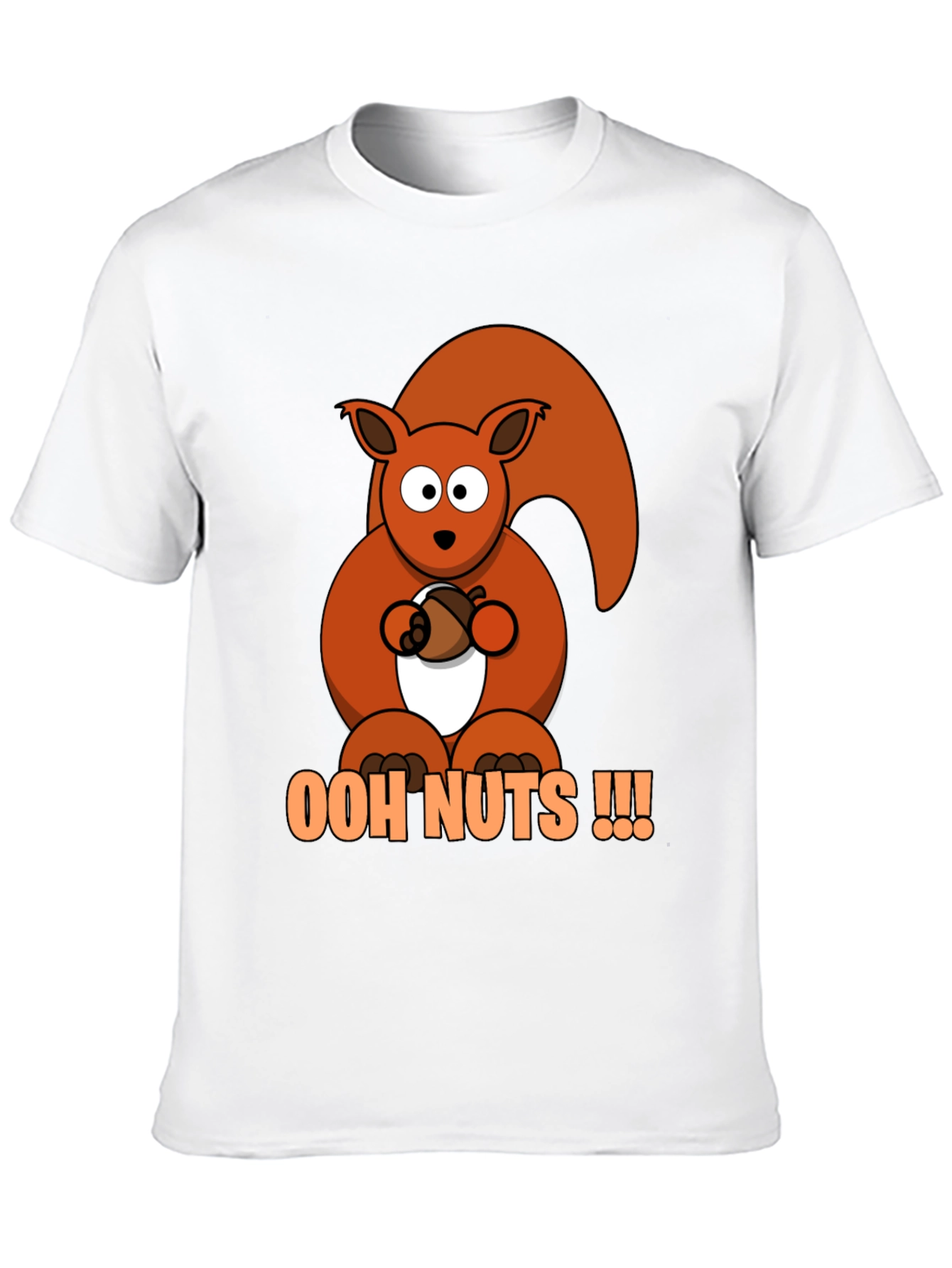 Ooh Nuts Squirrel Graphic Tee - Fun Novelty T-Shirt