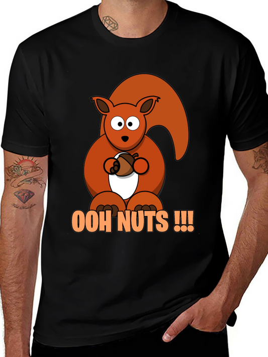 Ooh Nuts Squirrel Graphic Tee - Fun Novelty T-Shirt