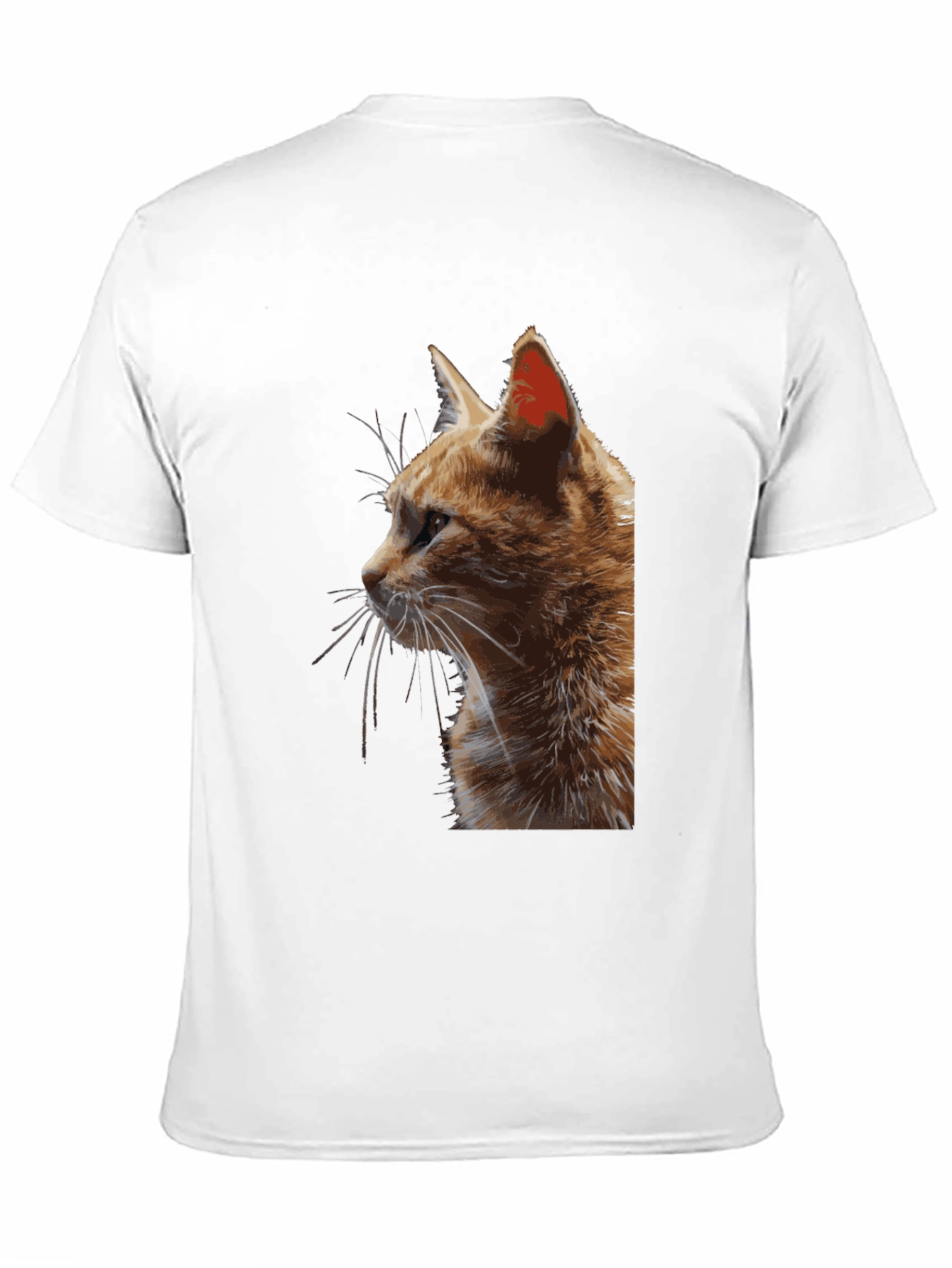 Cat Portrait Black T-Shirt