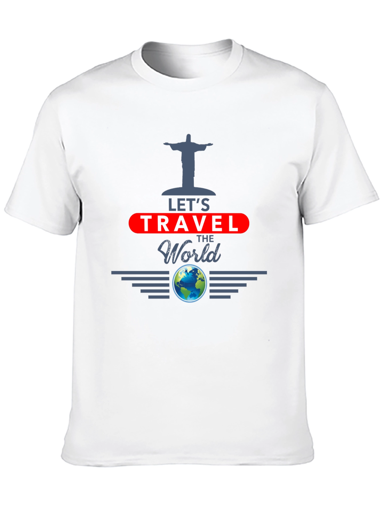 Lets Travel the World Black T-Shirt
