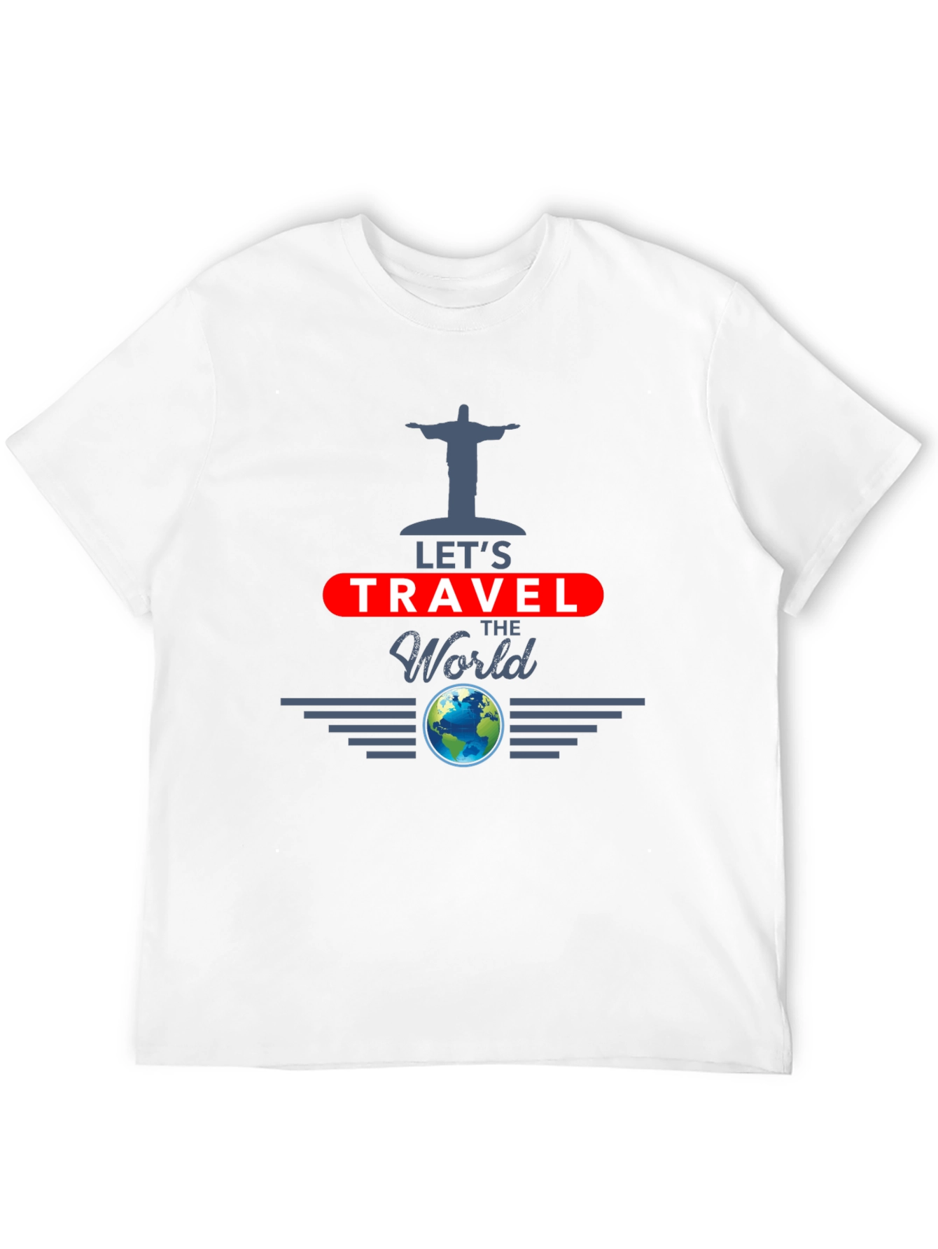 Lets Travel the World Black T-Shirt