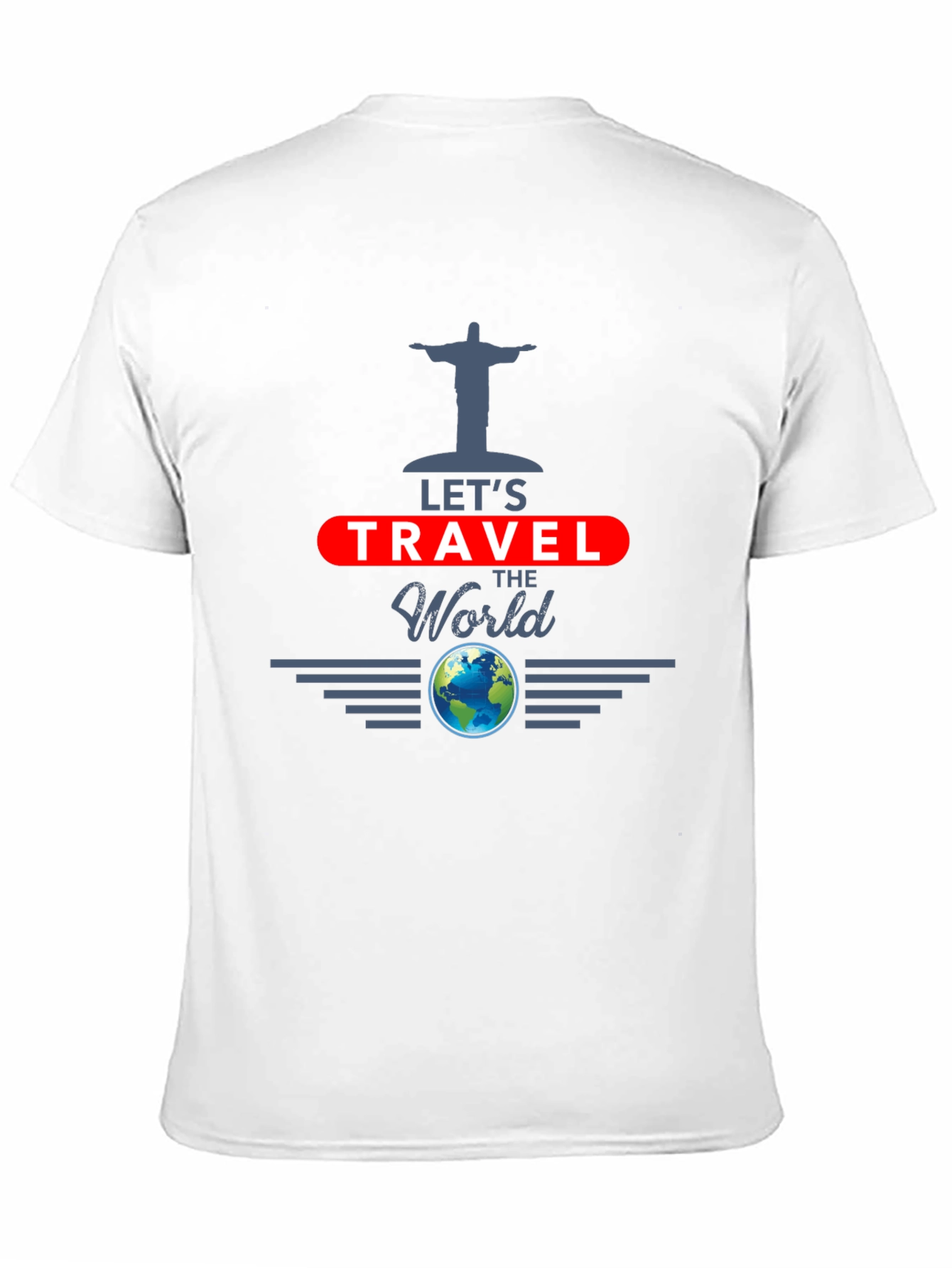 Lets Travel the World Black T-Shirt