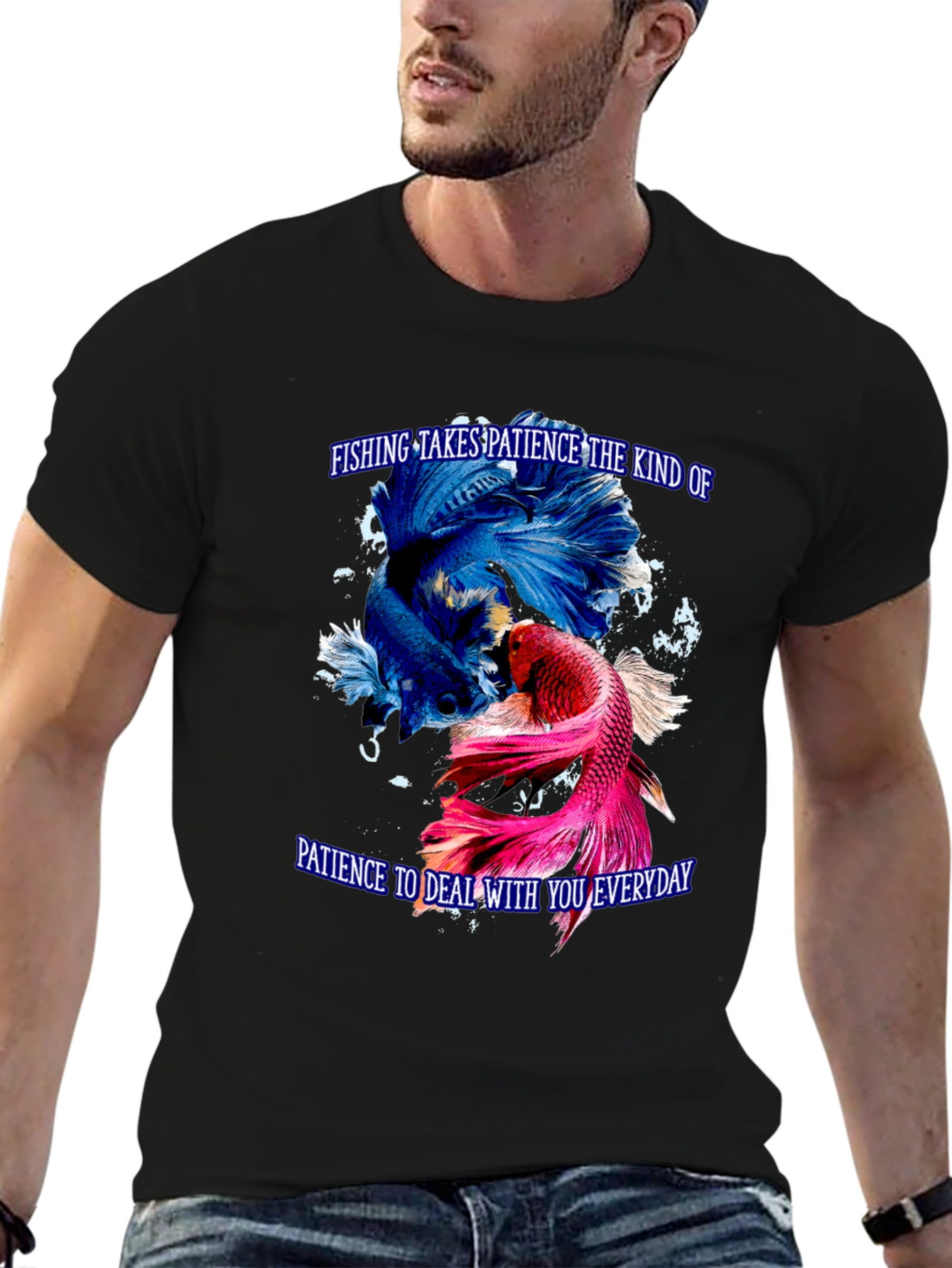 Fishing Patience Graphic Tee