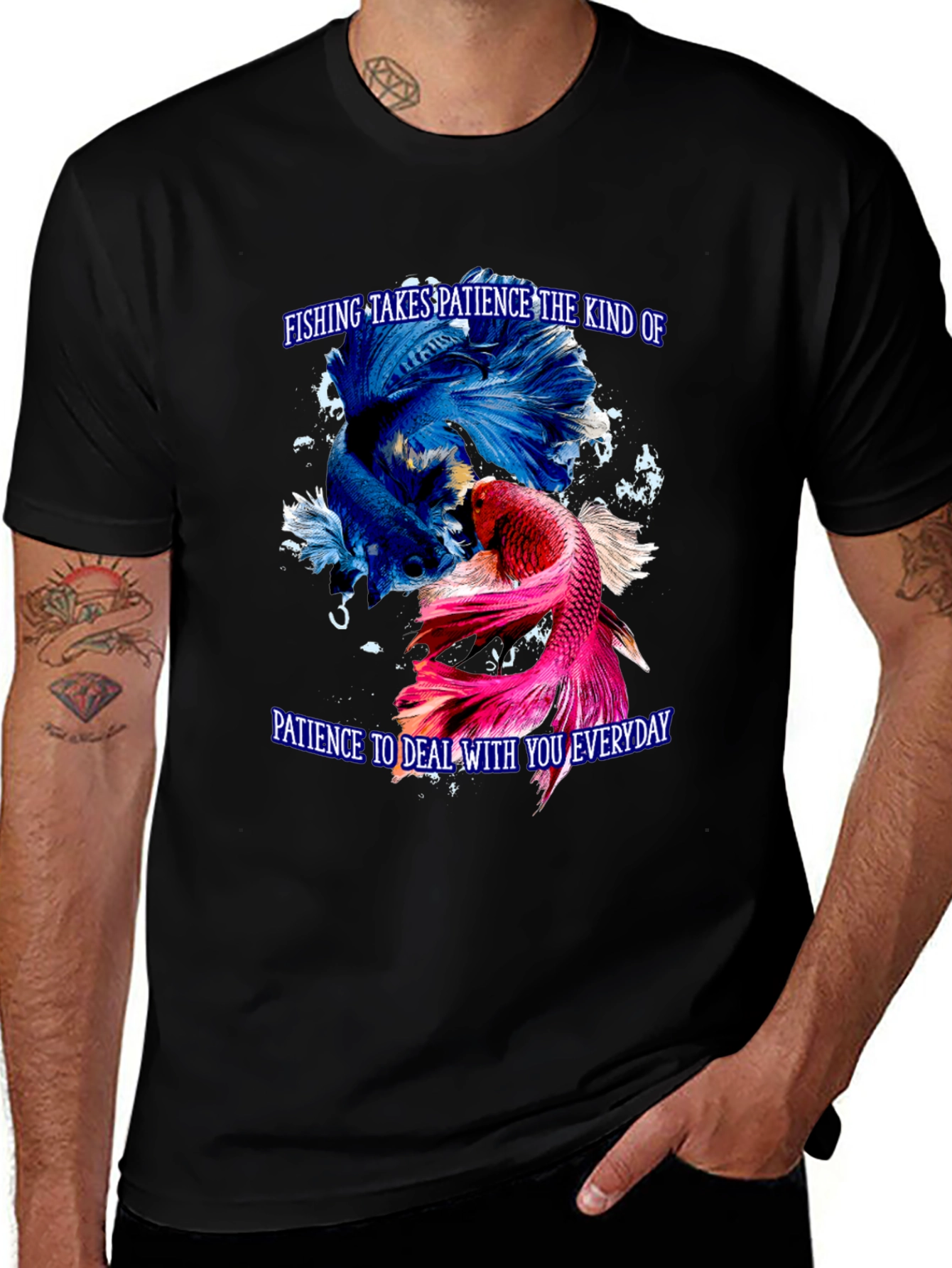 Fishing Patience Graphic Tee