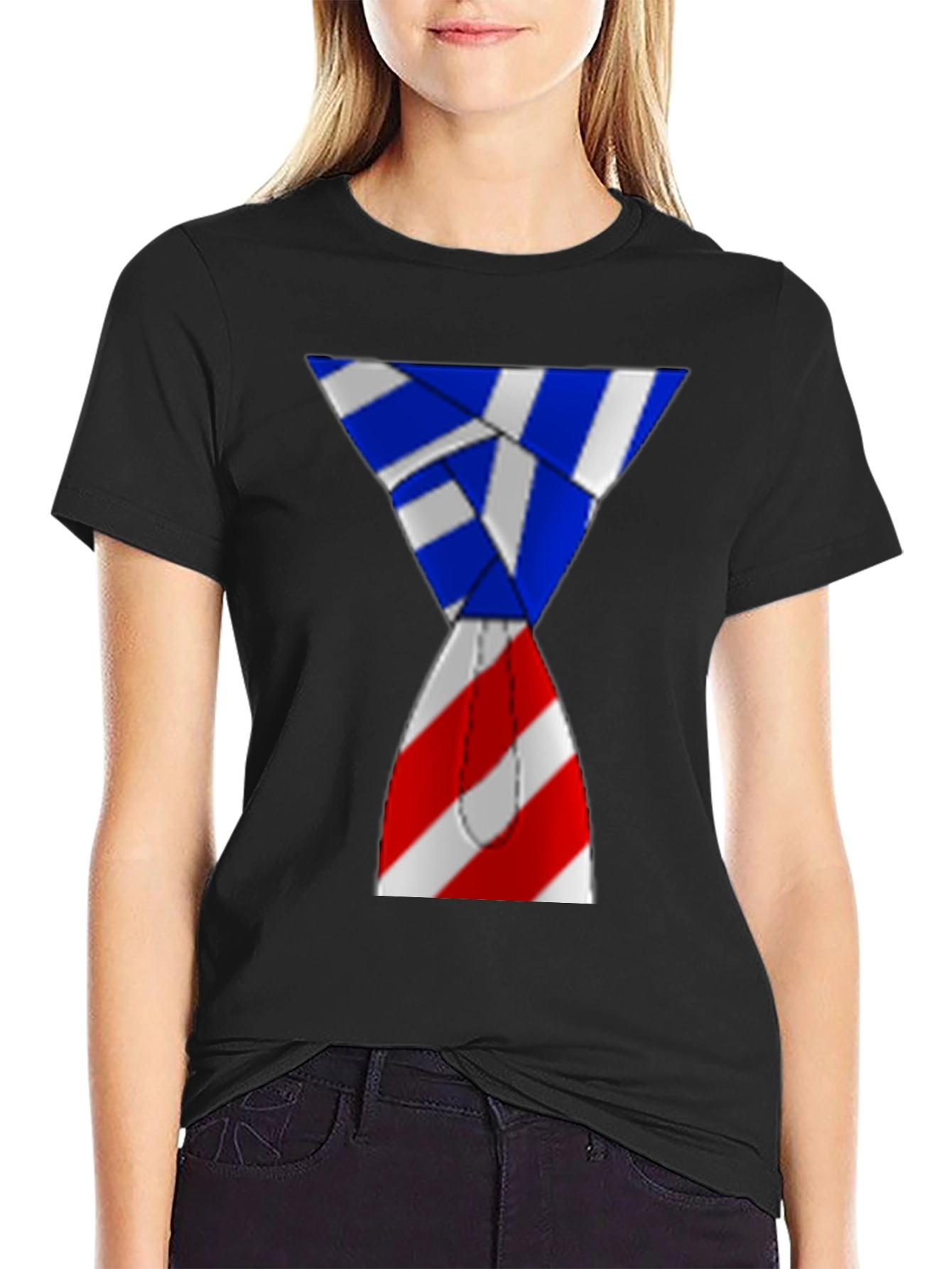 Striped Hourglass Tee - Unique Design