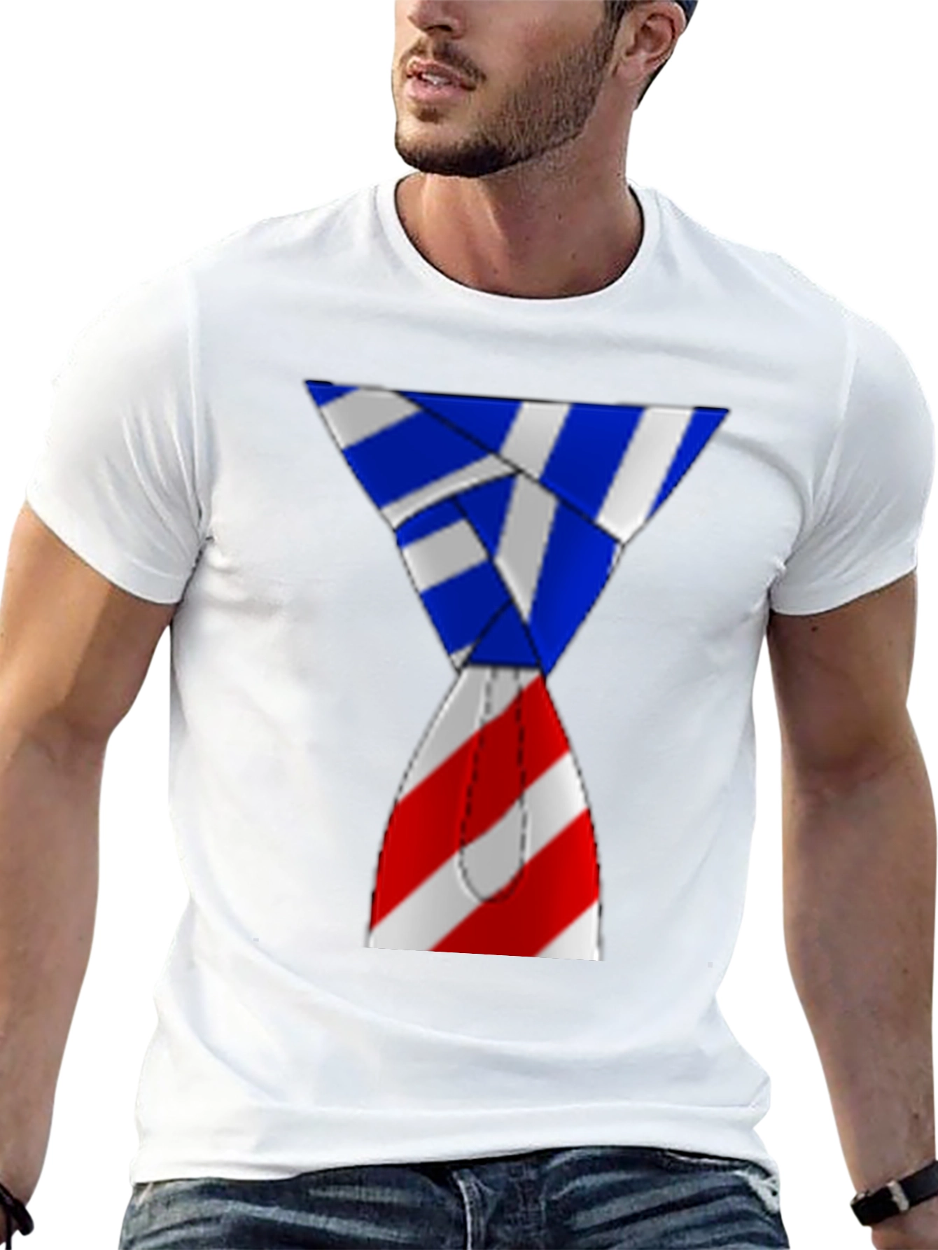 Striped Hourglass Tee - Unique Design