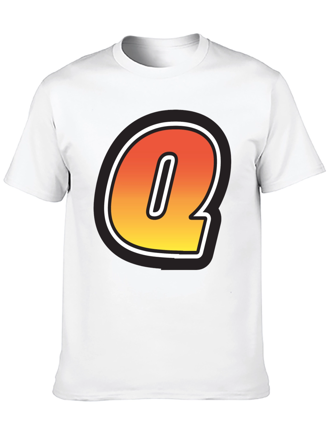 Letter Q Graphic Tee - Stylish Initial T-Shirt