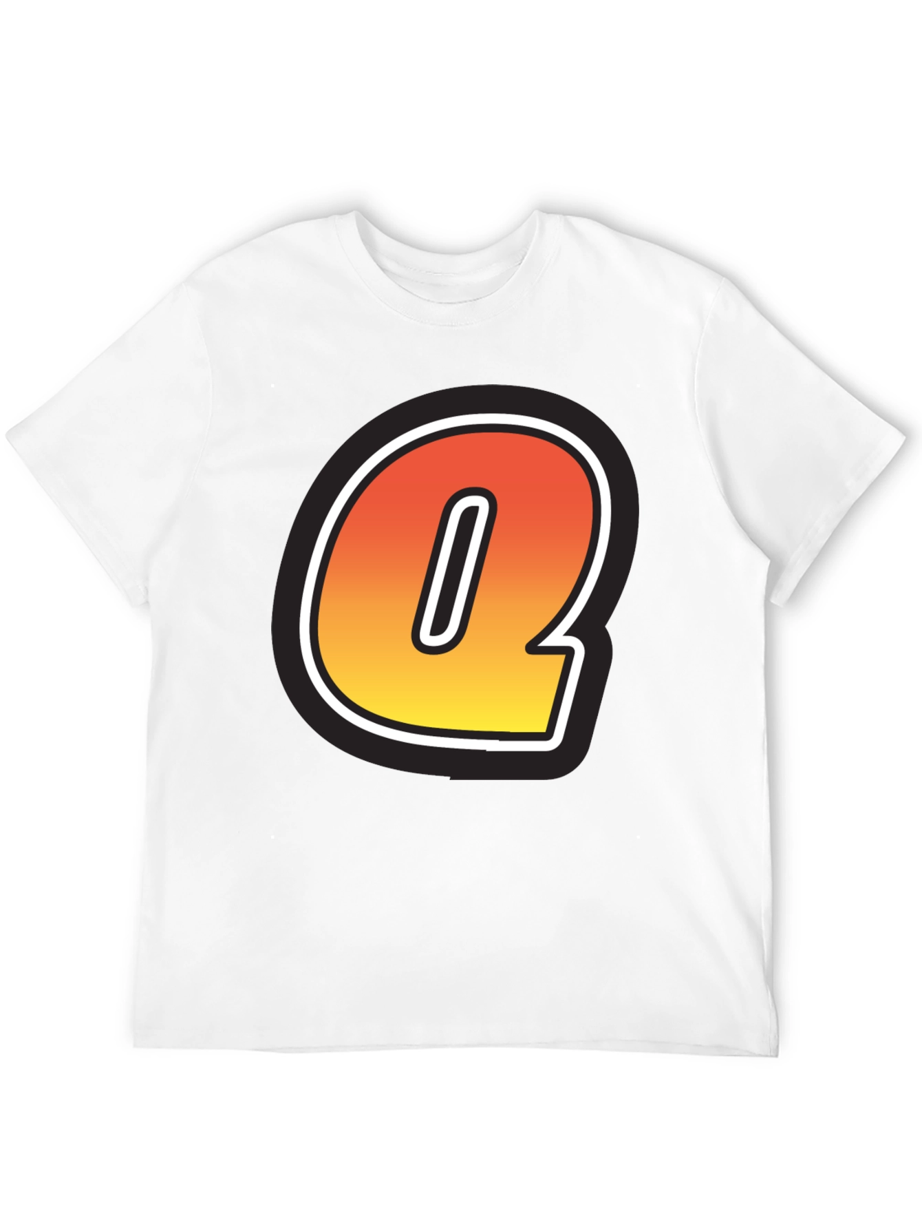 Letter Q Graphic Tee - Stylish Initial T-Shirt