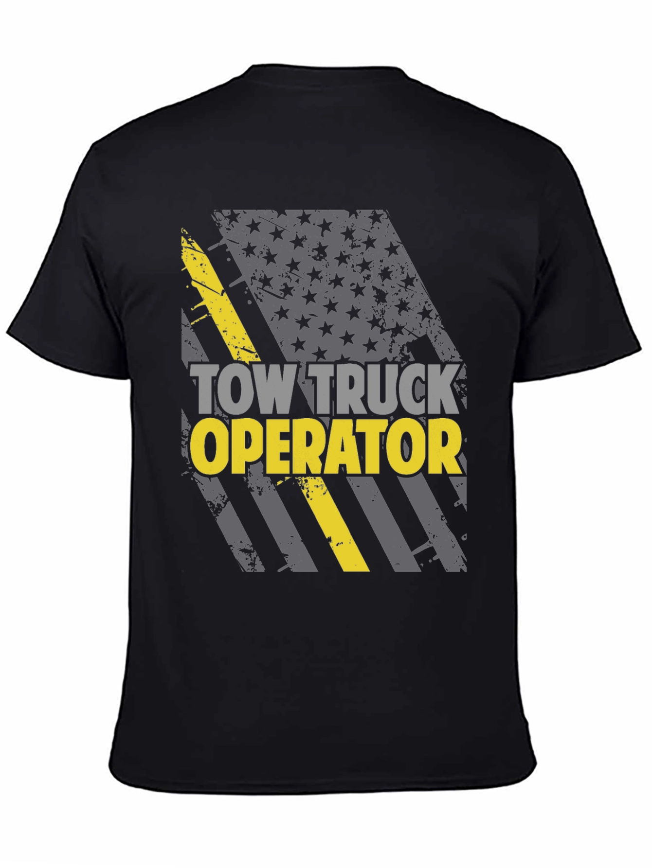 Tow Truck Operator T-Shirt - American Flag Design