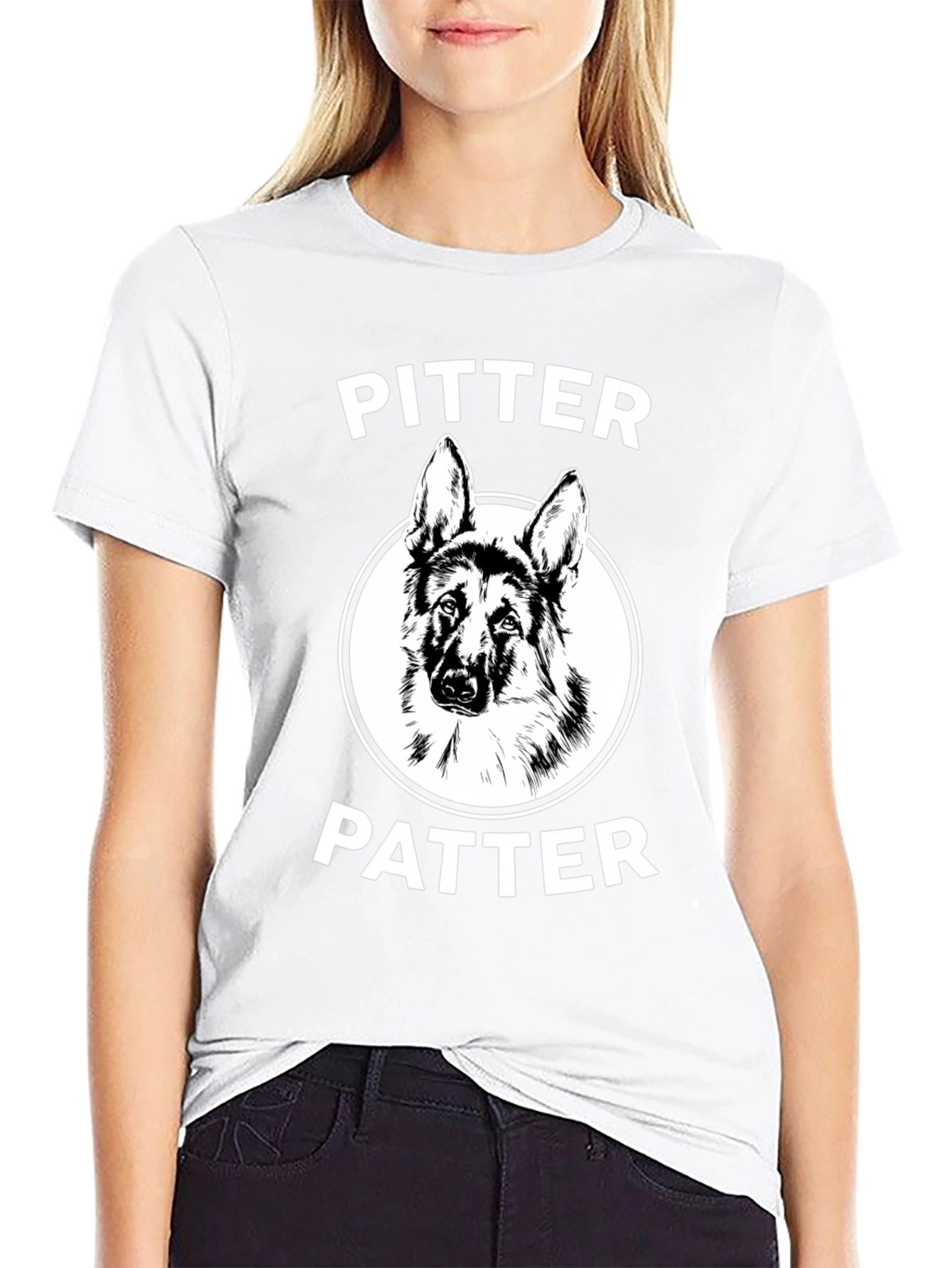 Pitter Patter Dog T-Shirt - German Shepherd