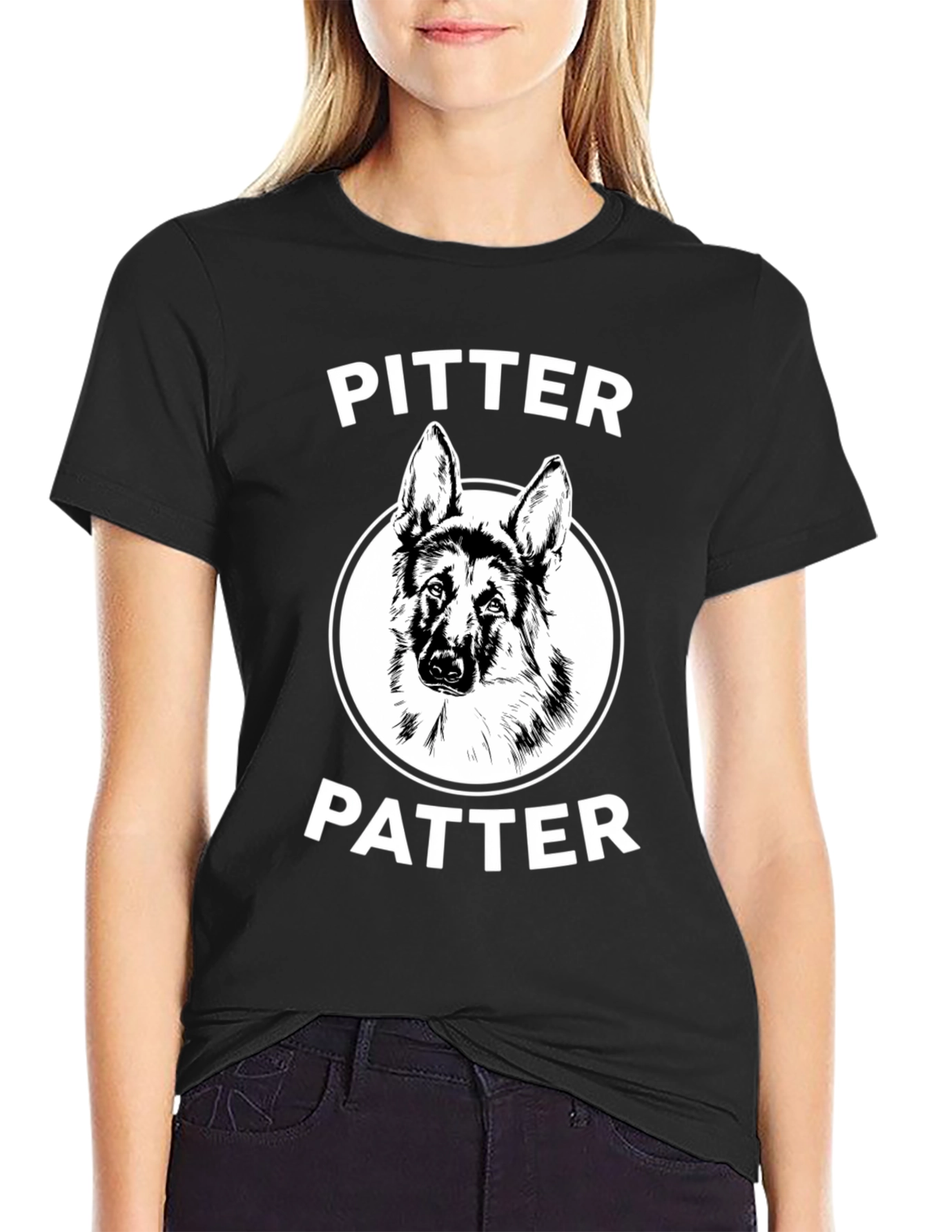 Pitter Patter Dog T-Shirt - German Shepherd