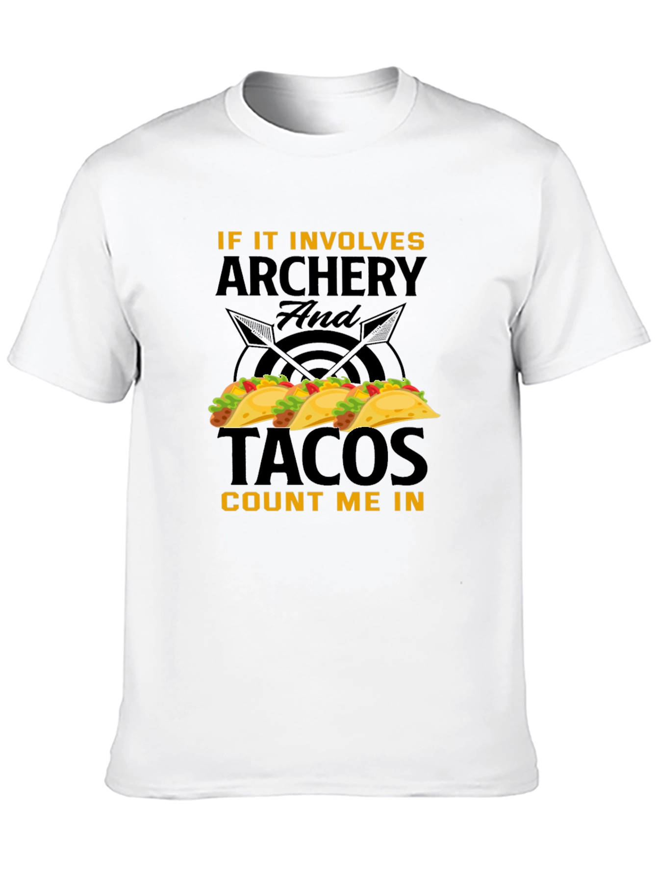 Archery and Tacos Funny Graphic T-Shirt