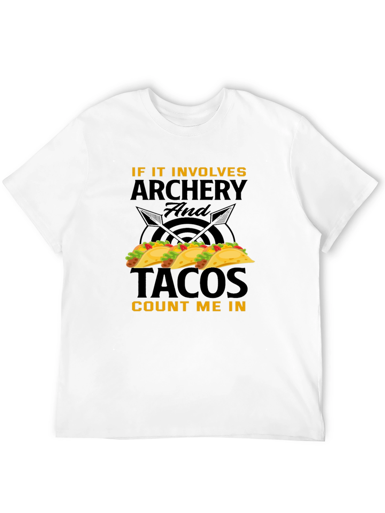Archery and Tacos Funny Graphic T-Shirt
