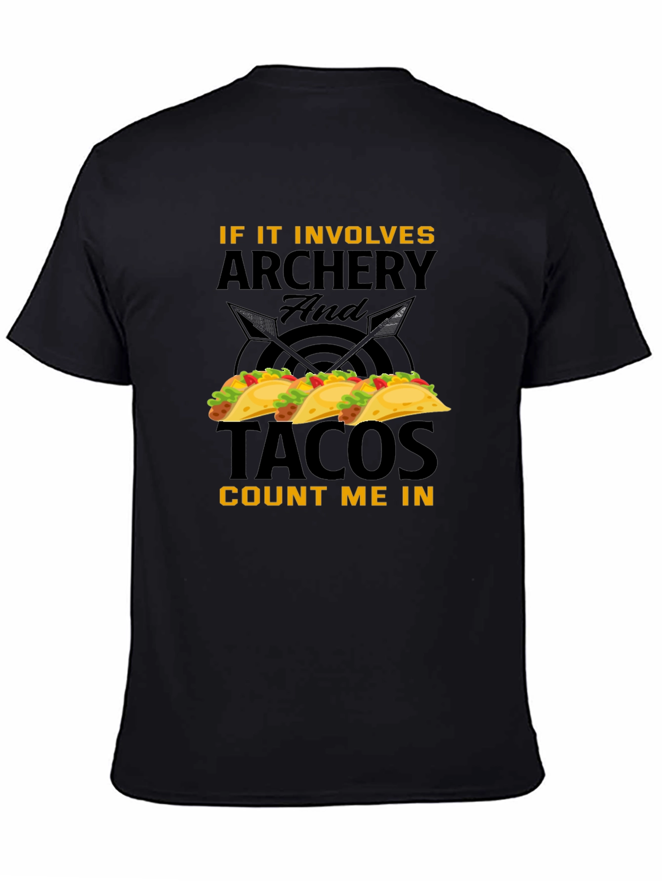 Archery and Tacos Funny Graphic T-Shirt