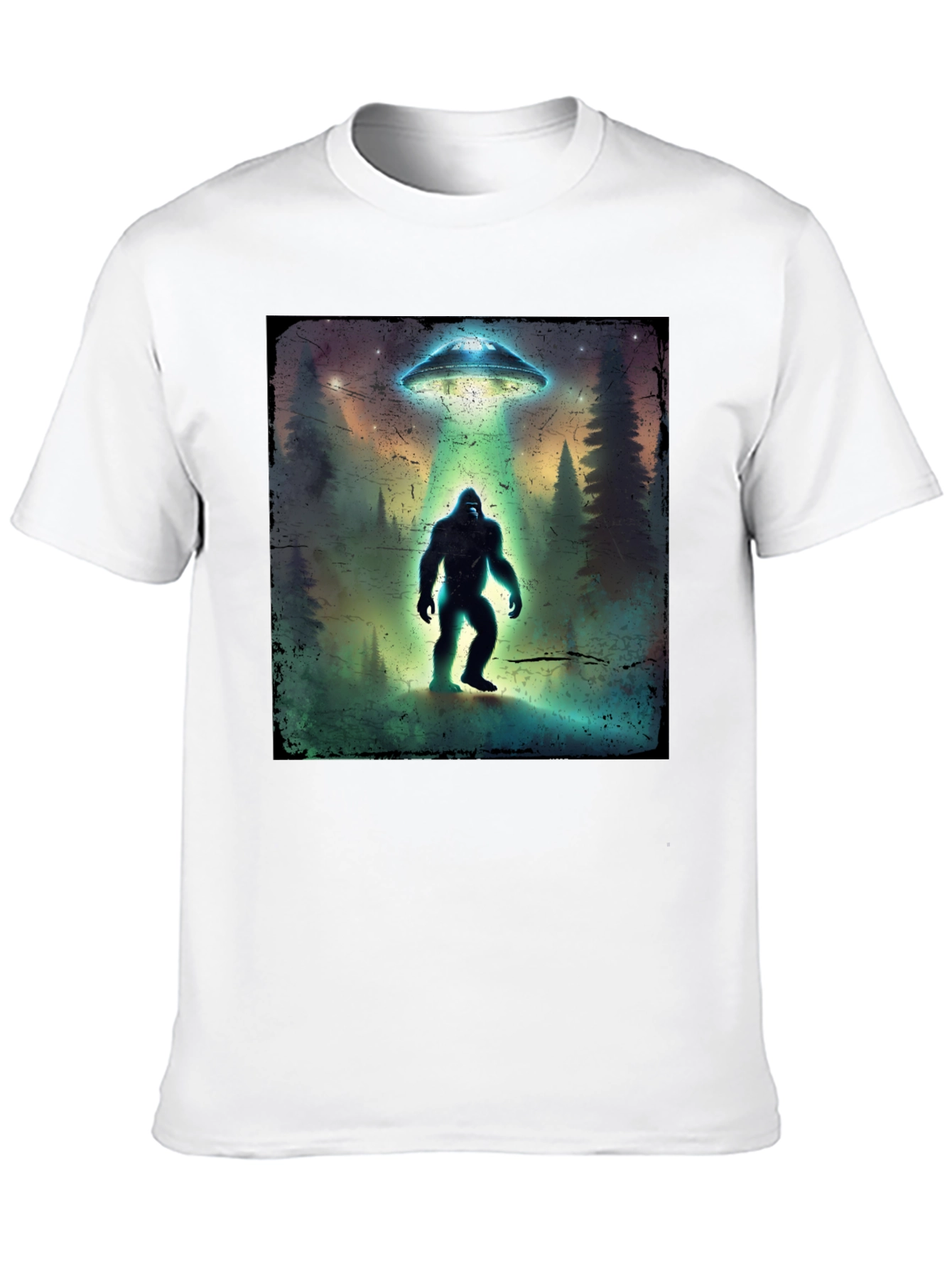 Bigfoot UFO T-Shirt - Cryptid Tee