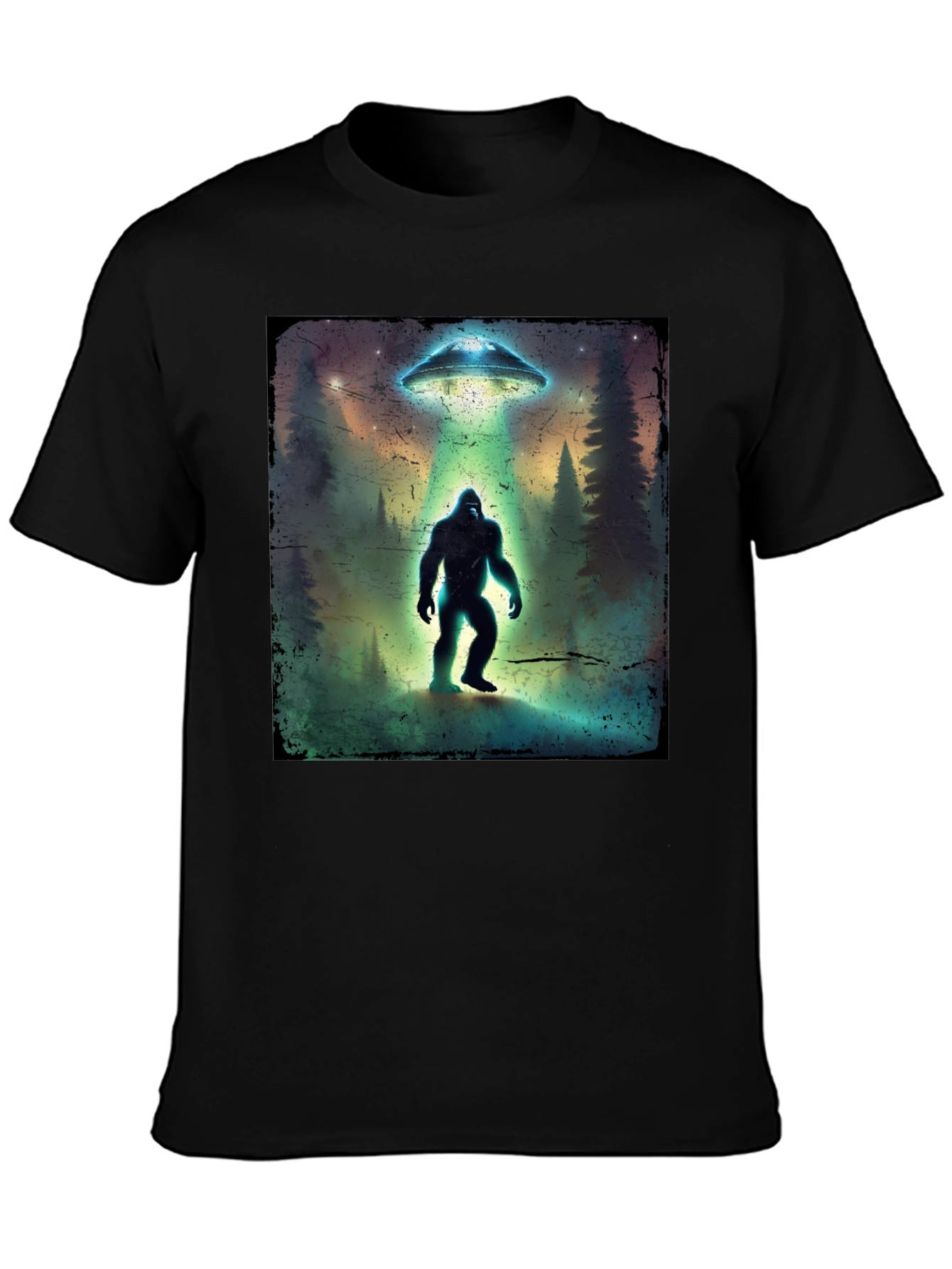 Bigfoot UFO T-Shirt - Cryptid Tee