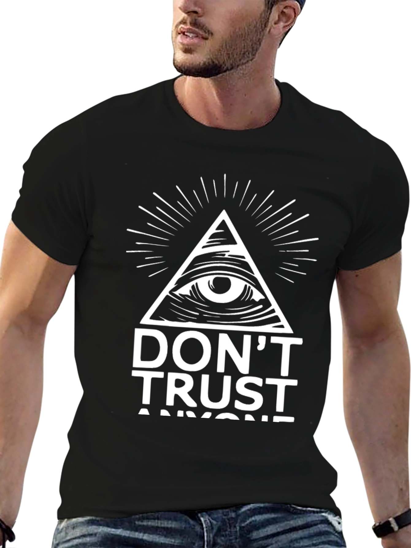 Mens Dont Trust Anyone Graphic Tee