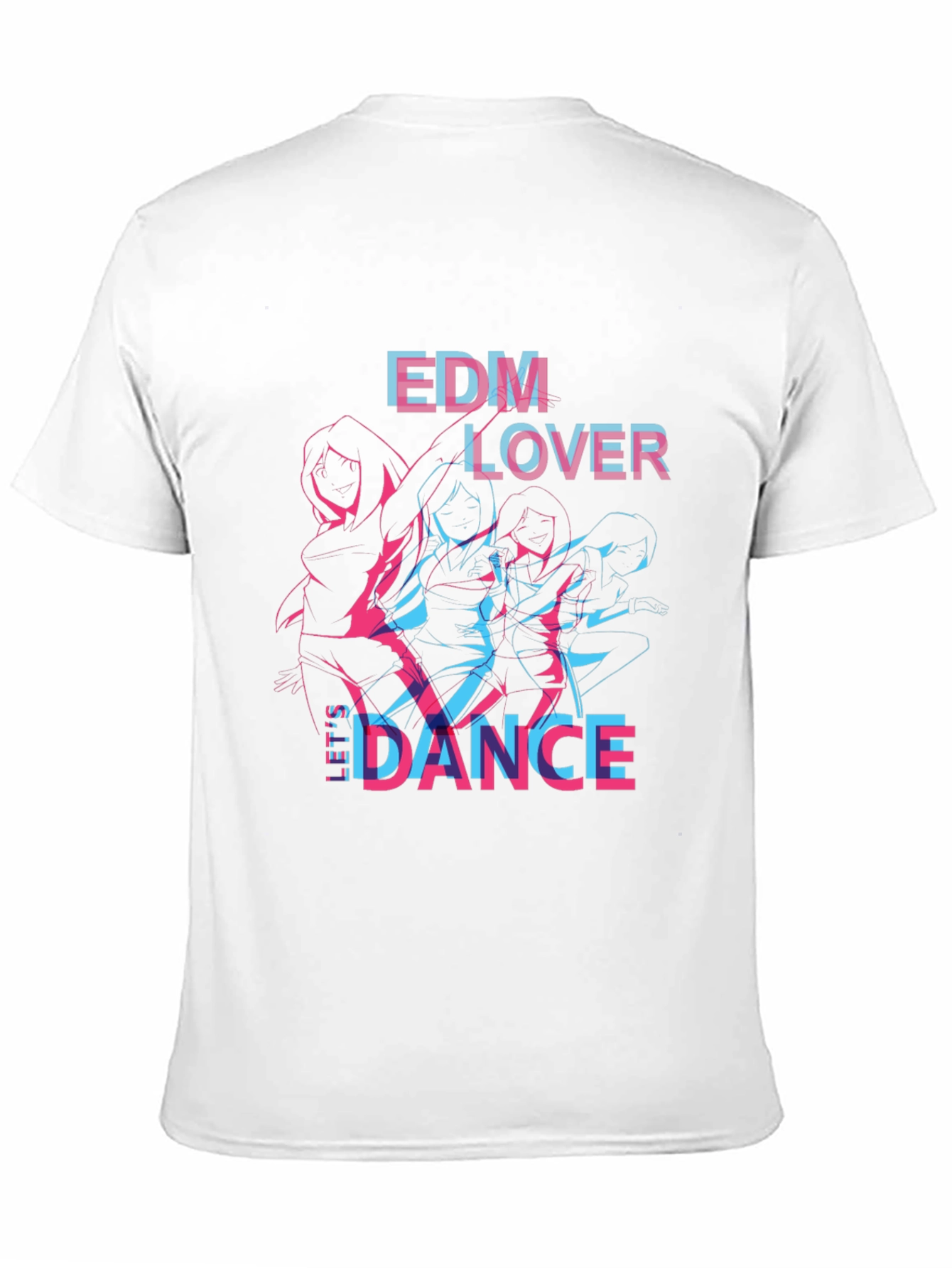 EDM Lover Dance Graphic Black T-Shirt