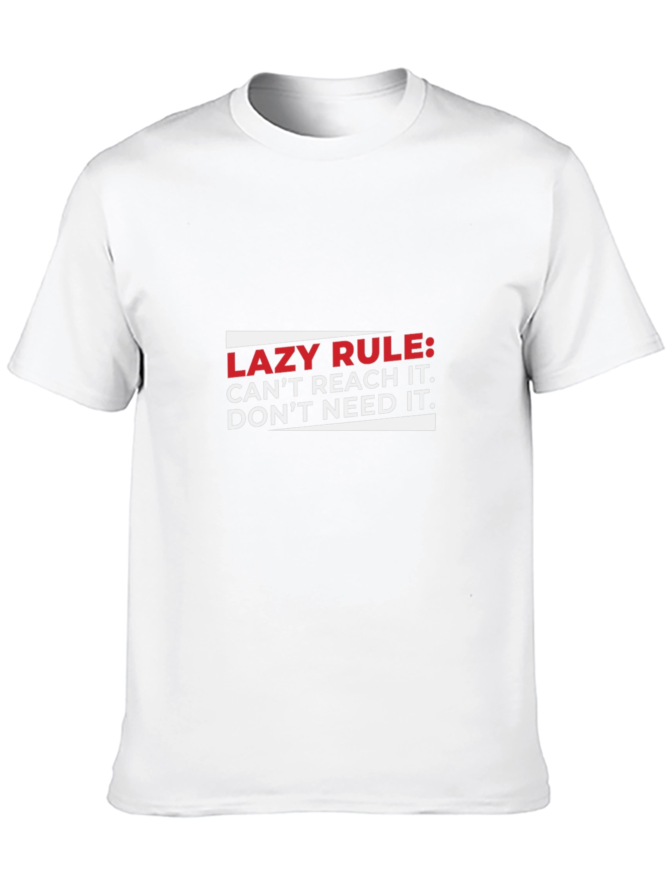 Lazy Rule Graphic T-Shirt - Mens Black Tee