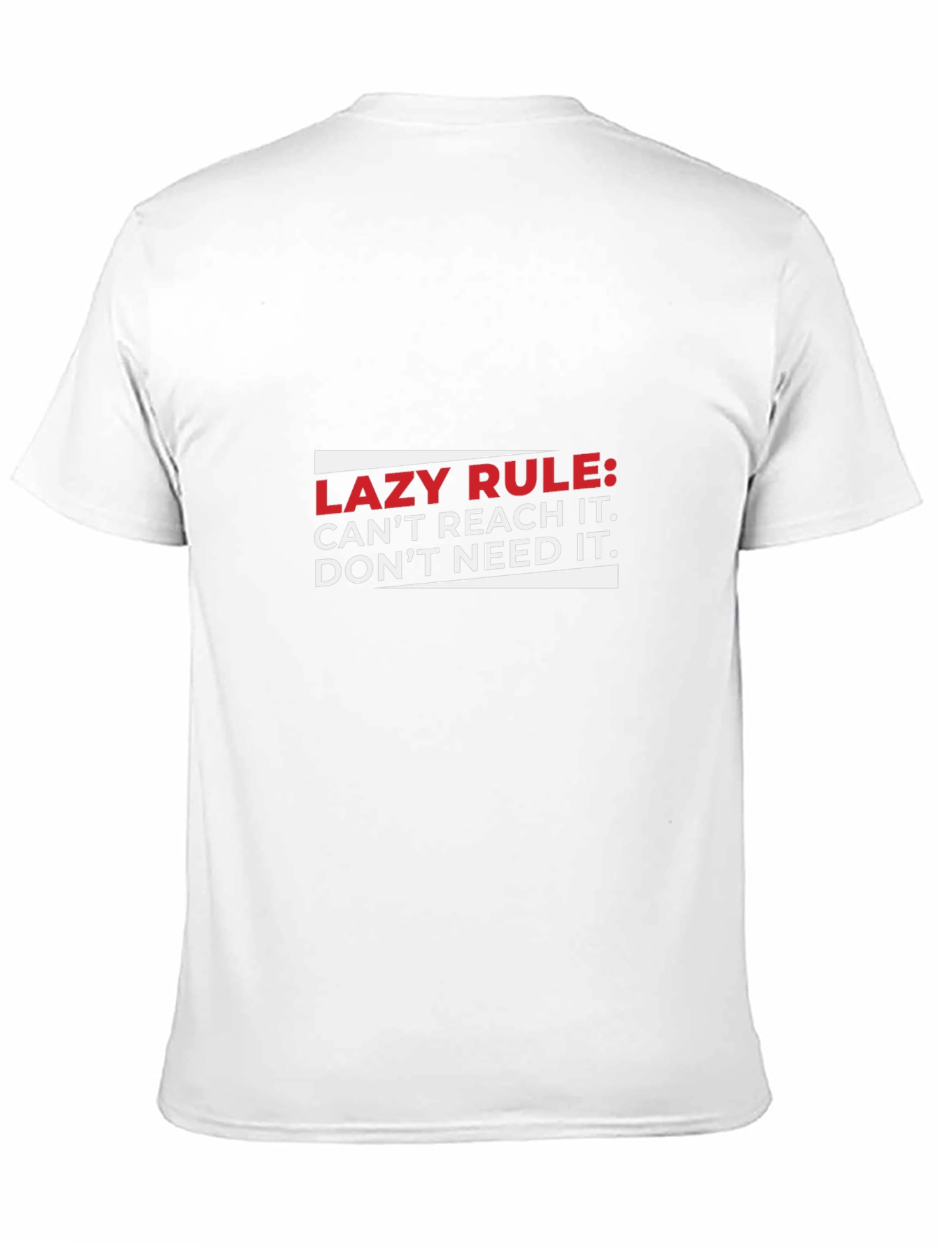 Lazy Rule Graphic T-Shirt - Mens Black Tee