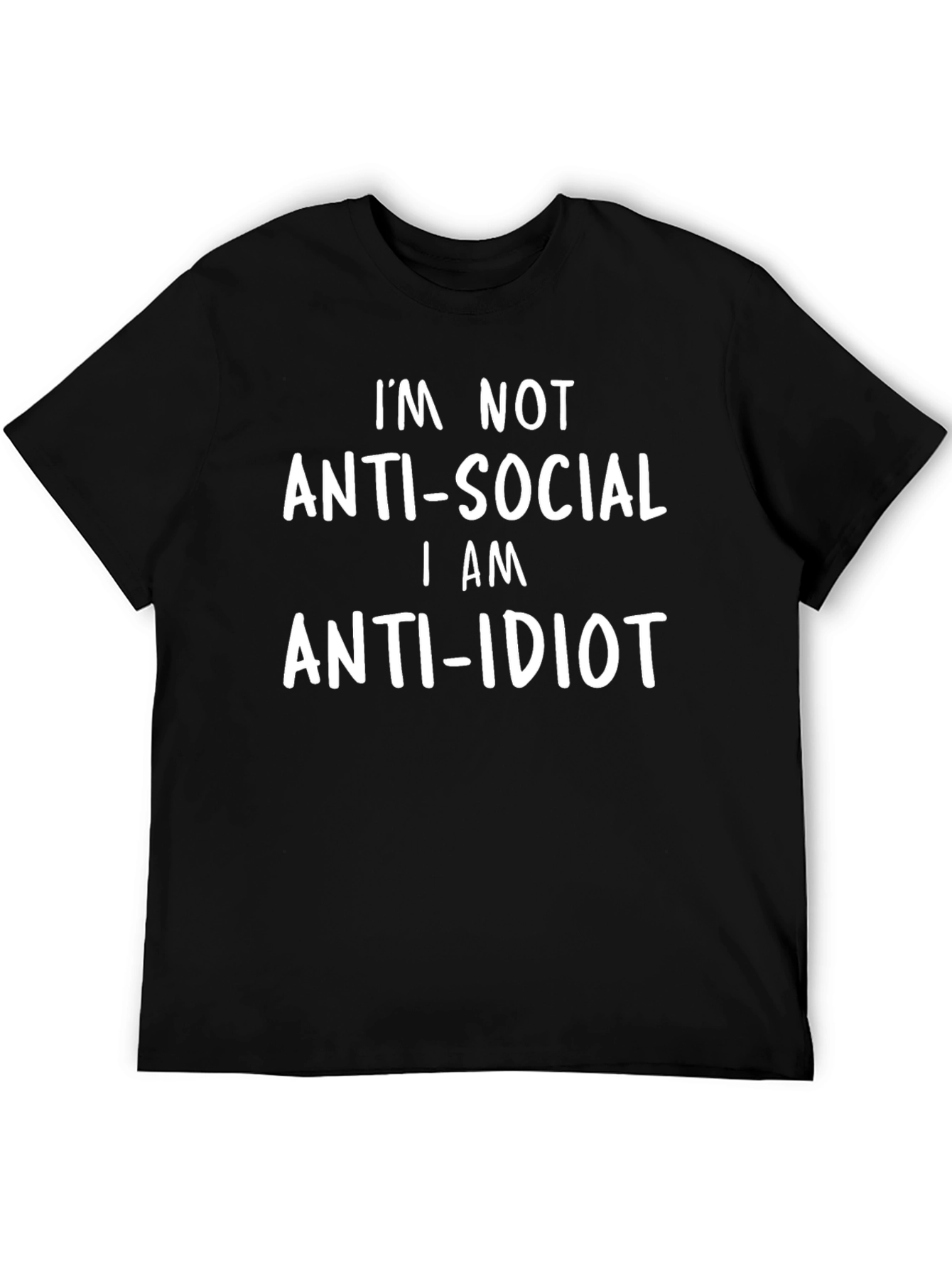Funny Anti-Social Anti-Idiot Graphic Tee