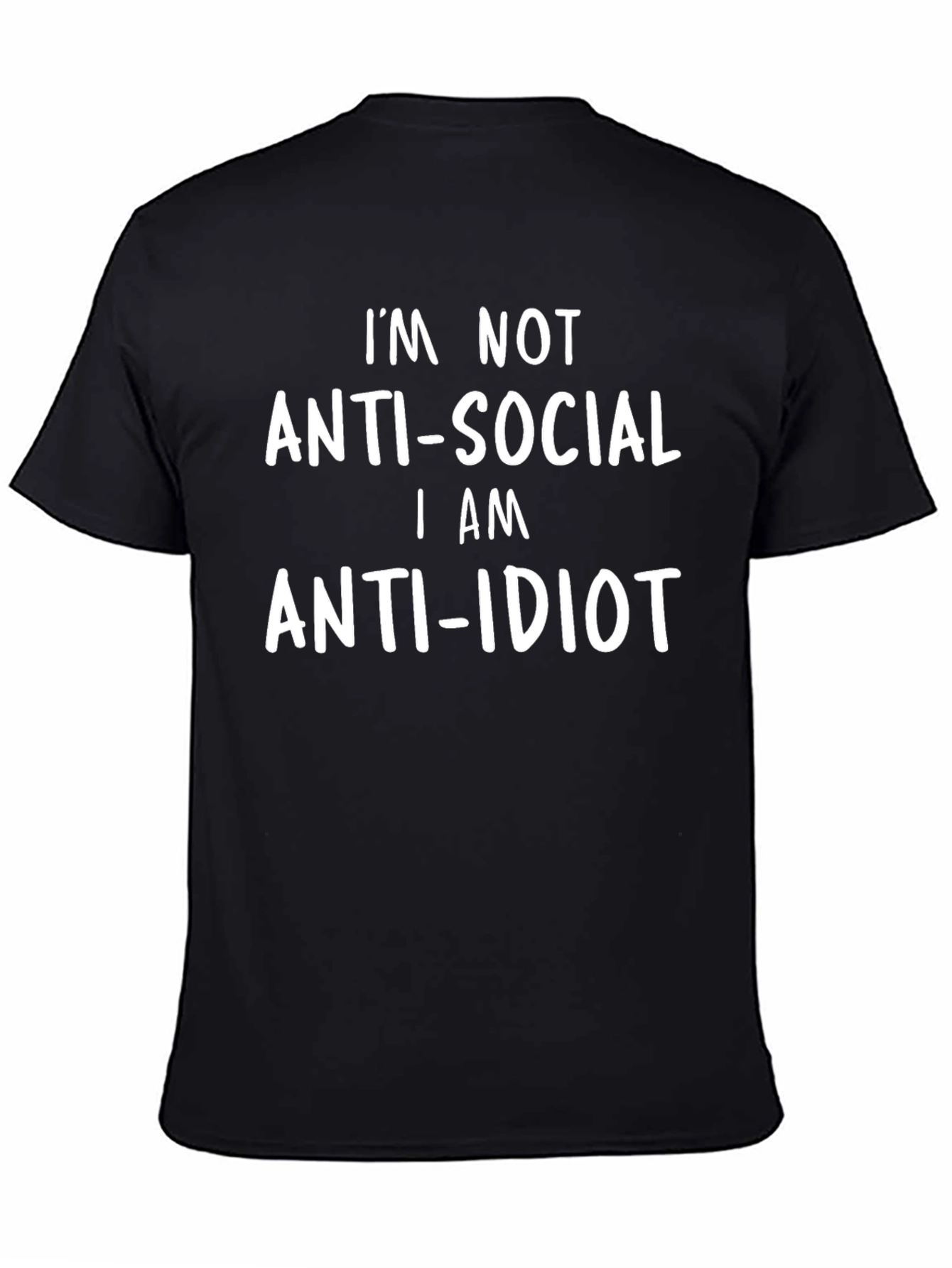 Funny Anti-Social Anti-Idiot Graphic Tee