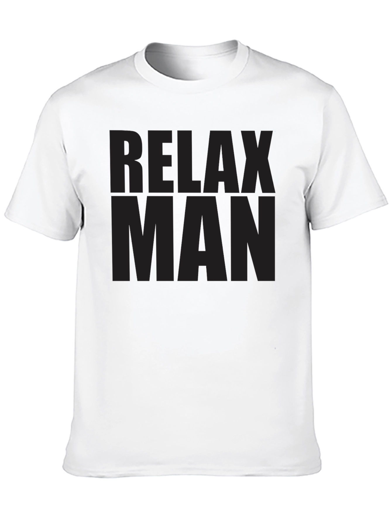 Relax Man Black T-Shirt - Casual Style