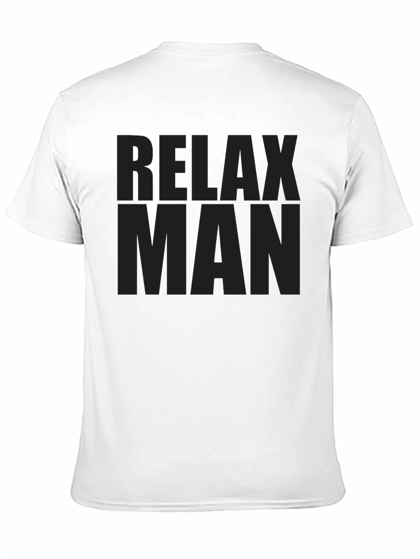 Relax Man Black T-Shirt - Casual Style