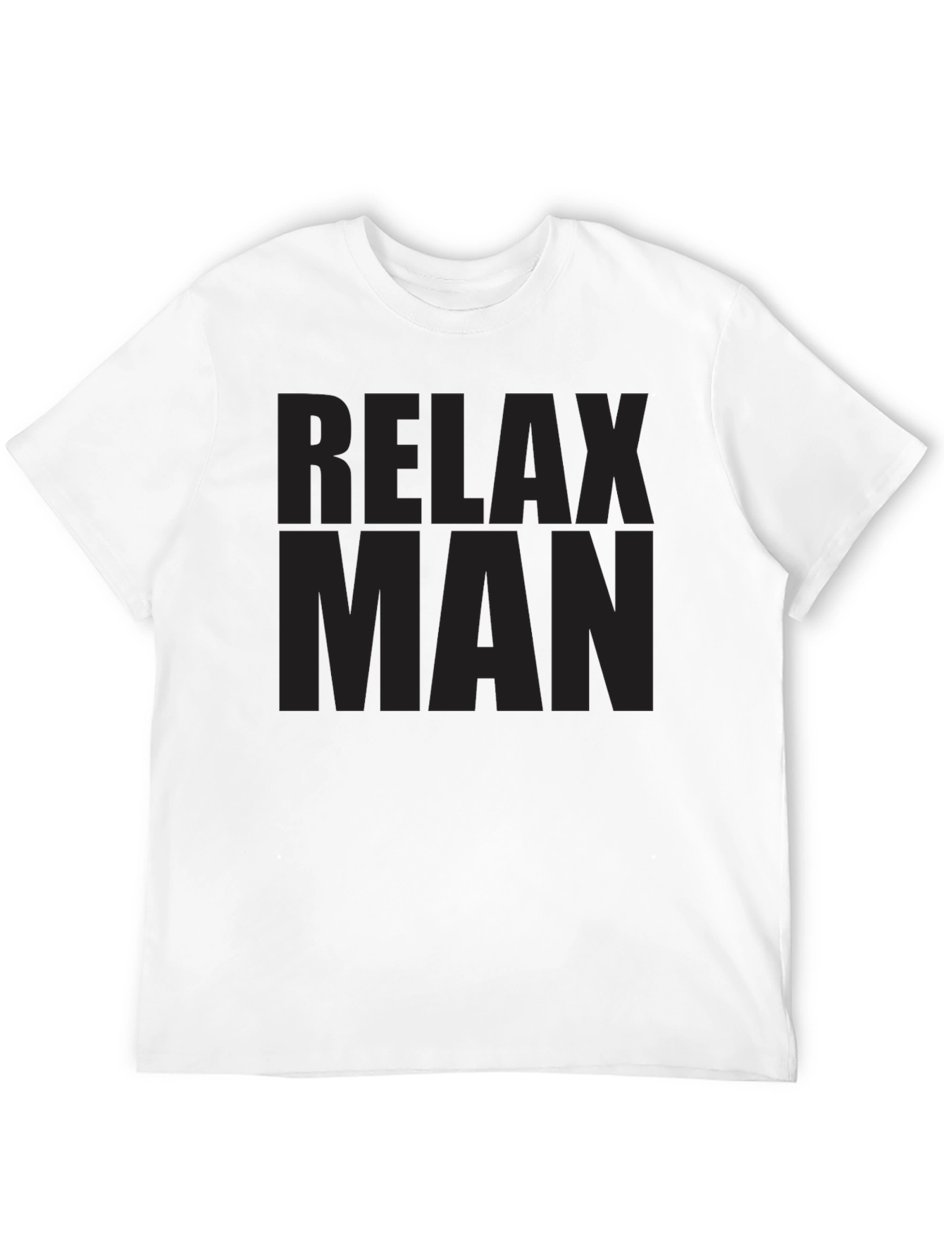 Relax Man Black T-Shirt - Casual Style