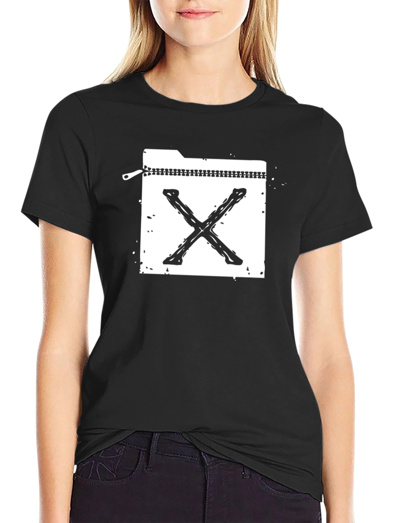 Grunge X File T-Shirt - Black