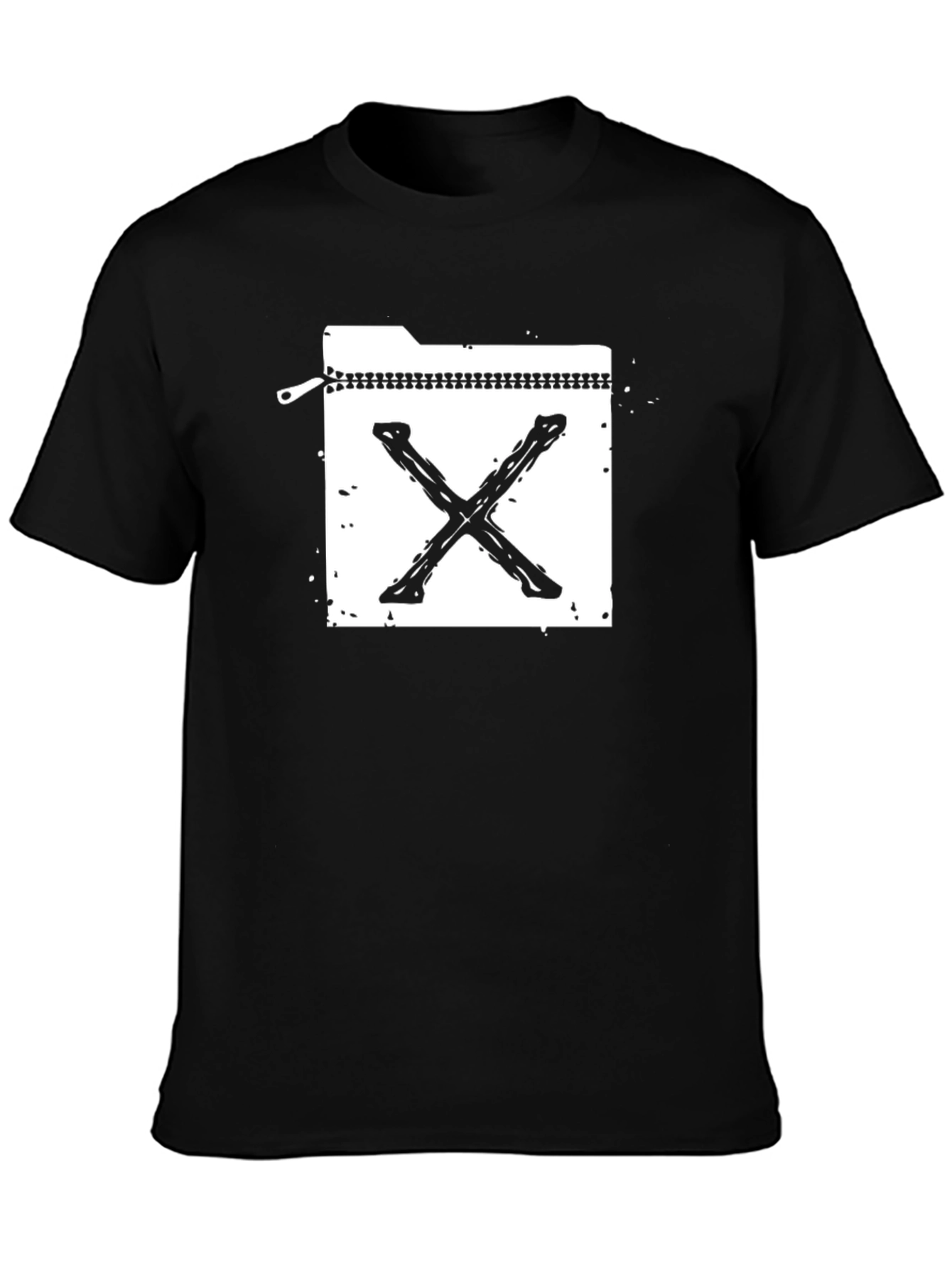 Grunge X File T-Shirt - Black