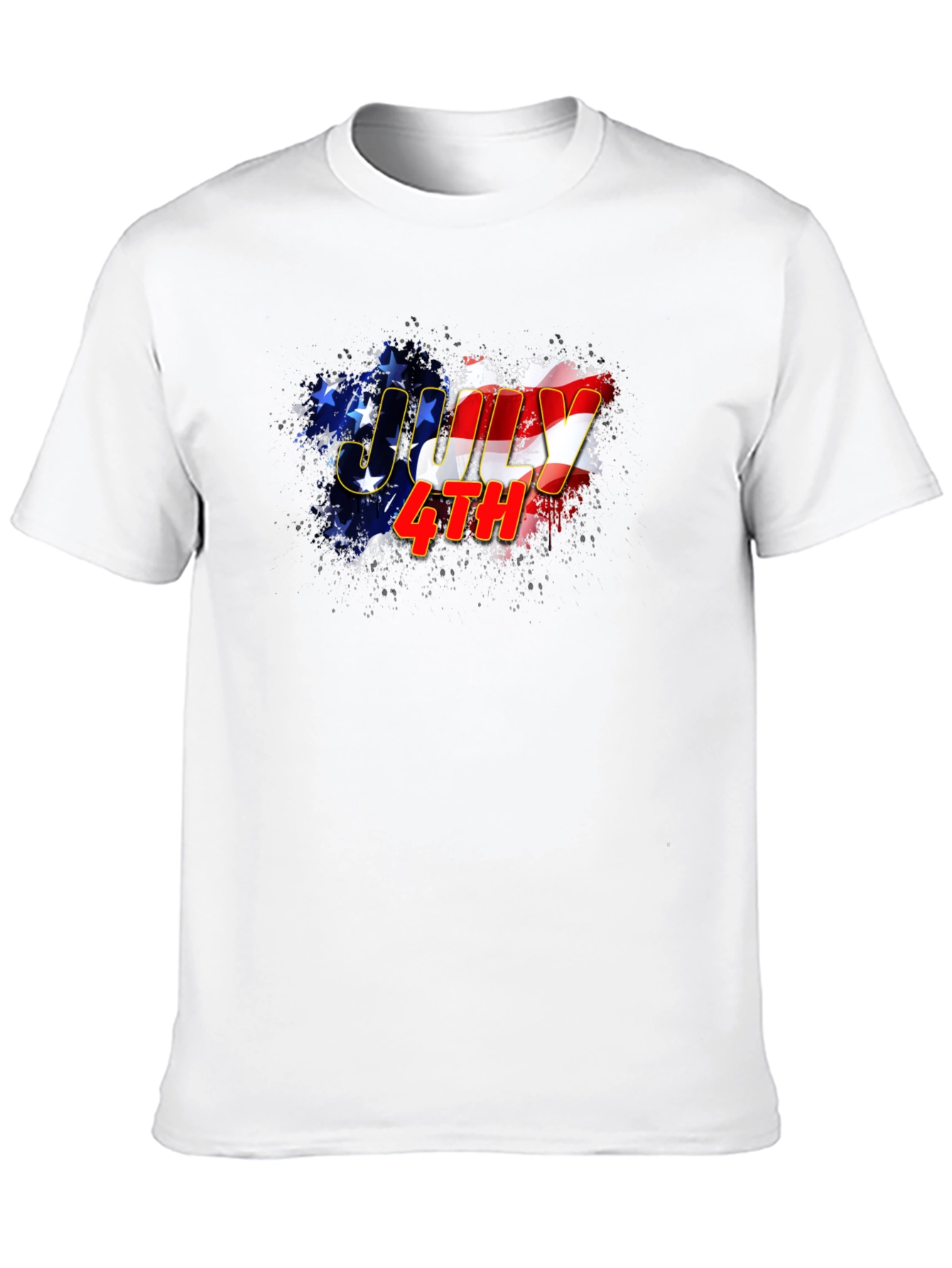 July 4th Graphic Tee - Mens Black T-Shirt