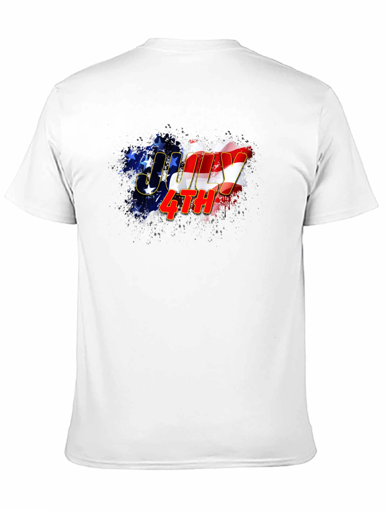 July 4th Graphic Tee - Mens Black T-Shirt
