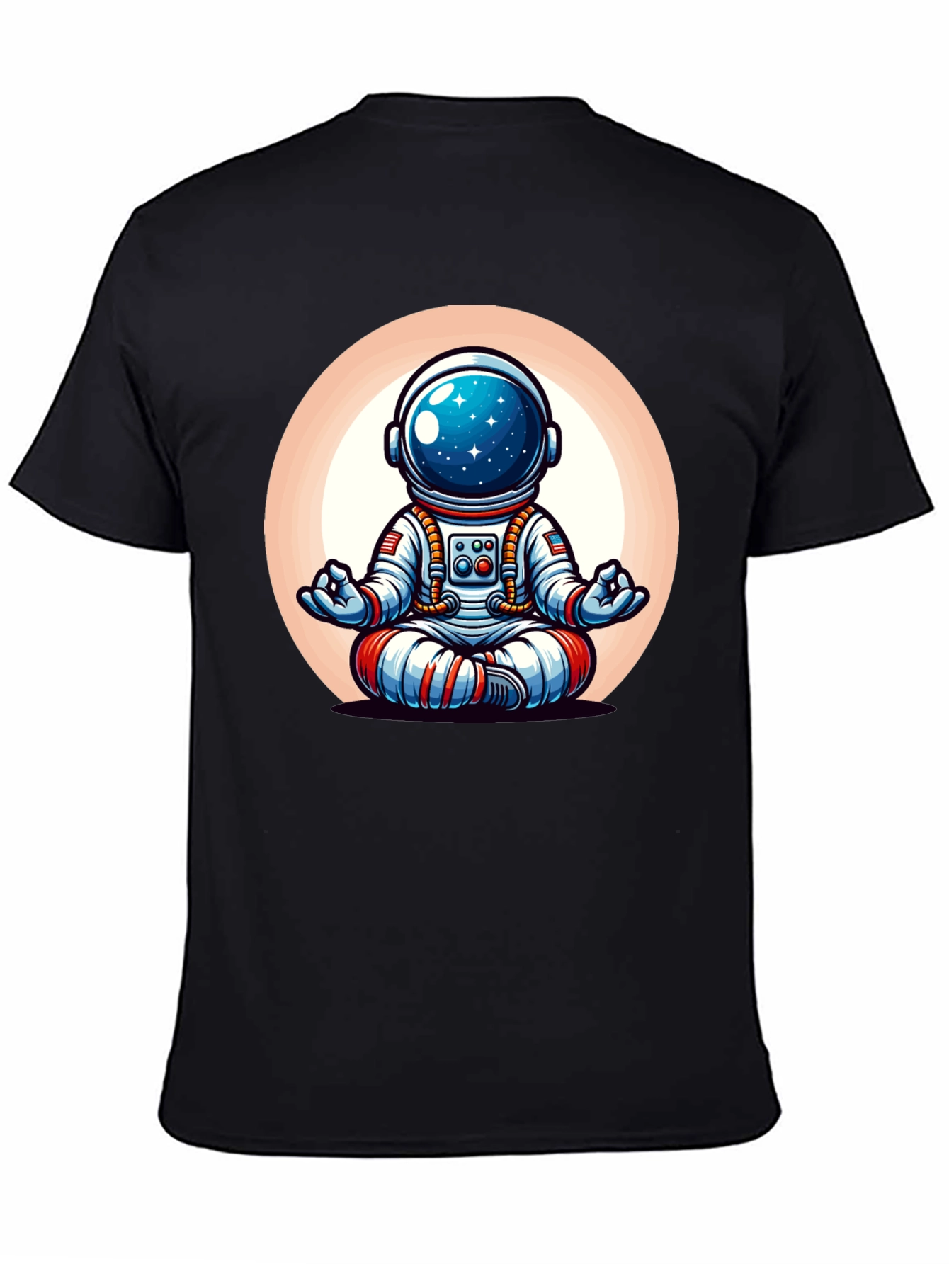 Meditating Astronaut Graphic Tee