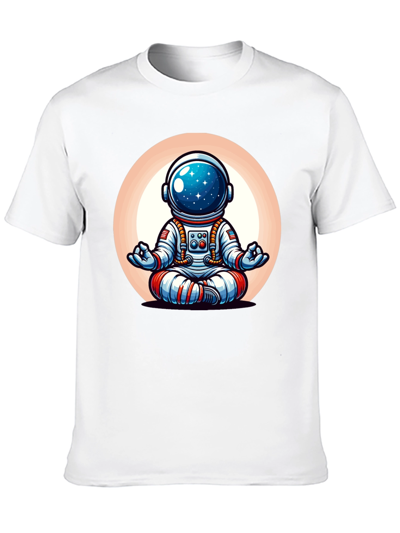 Meditating Astronaut Graphic Tee