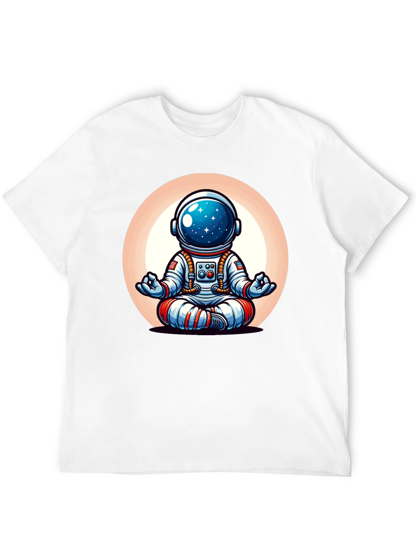 Meditating Astronaut Graphic Tee