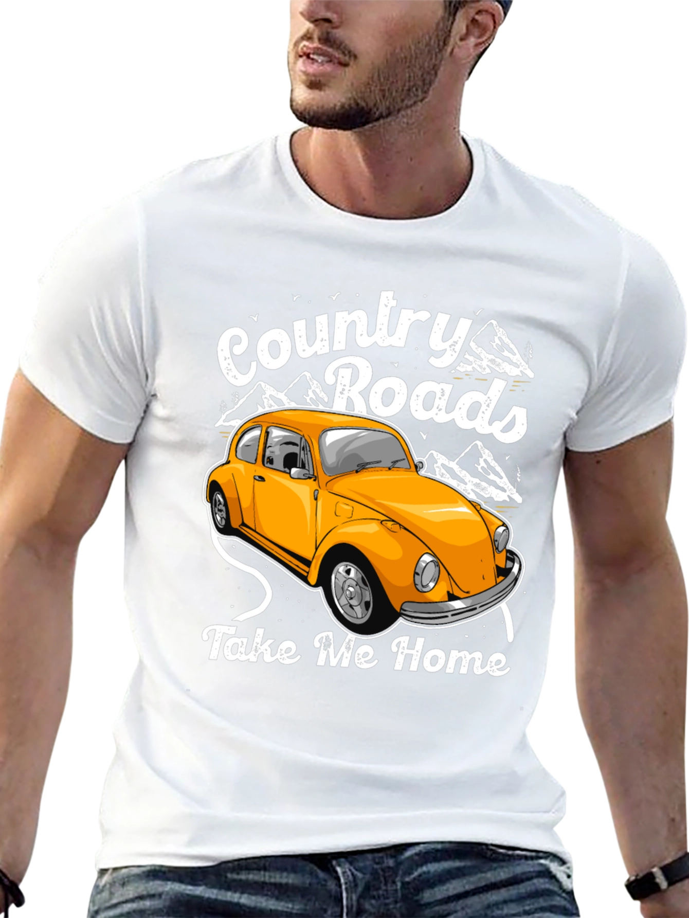Country Roads Car Graphic T-Shirt