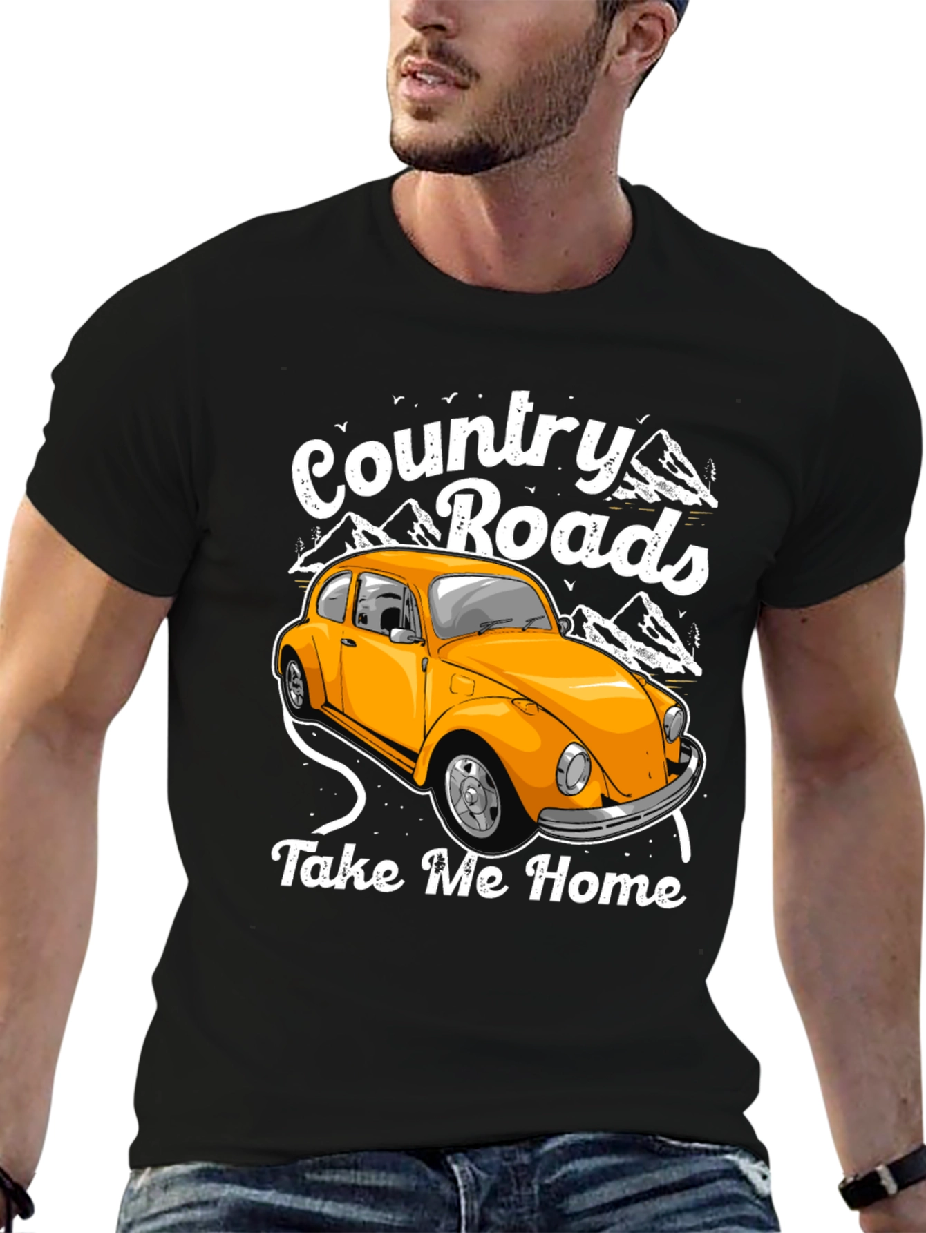 Country Roads Car Graphic T-Shirt