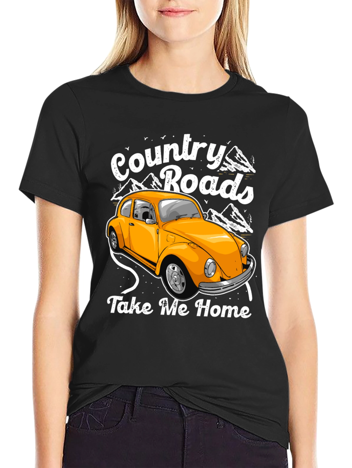 Country Roads Car Graphic T-Shirt